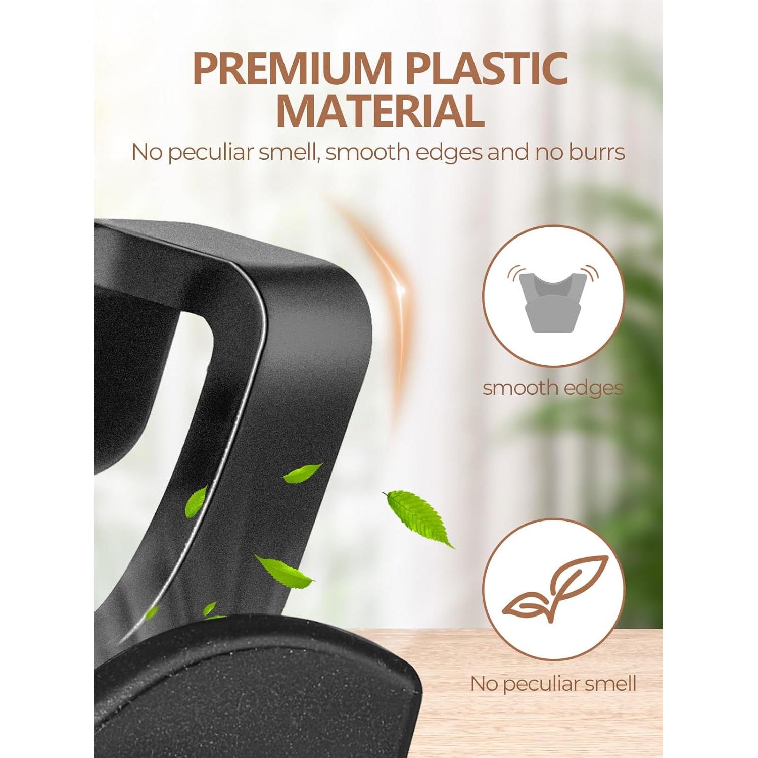 Ganchos Conectores de Perchas HOUSE DAY 60 Pack Negros