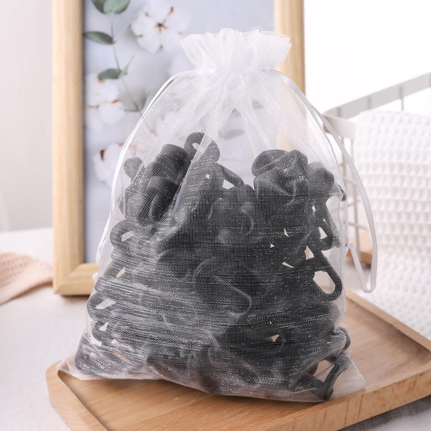 60 Ganchos Conectores para Perchas HAKDAY Negros Ahorra Espacio