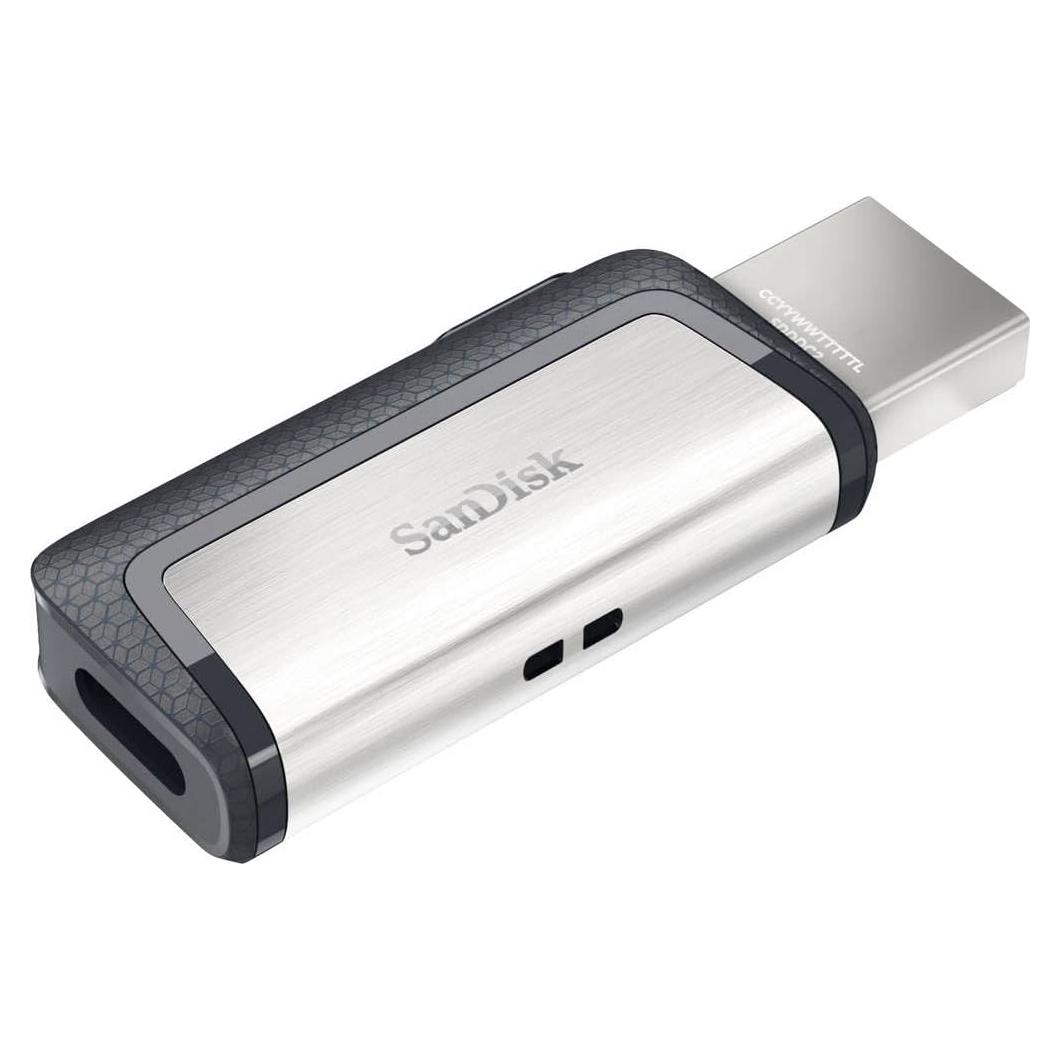 SanDisk Ultra Dual Drive USB Tipo-C 32GB - USB 3.1, Negro, Plata