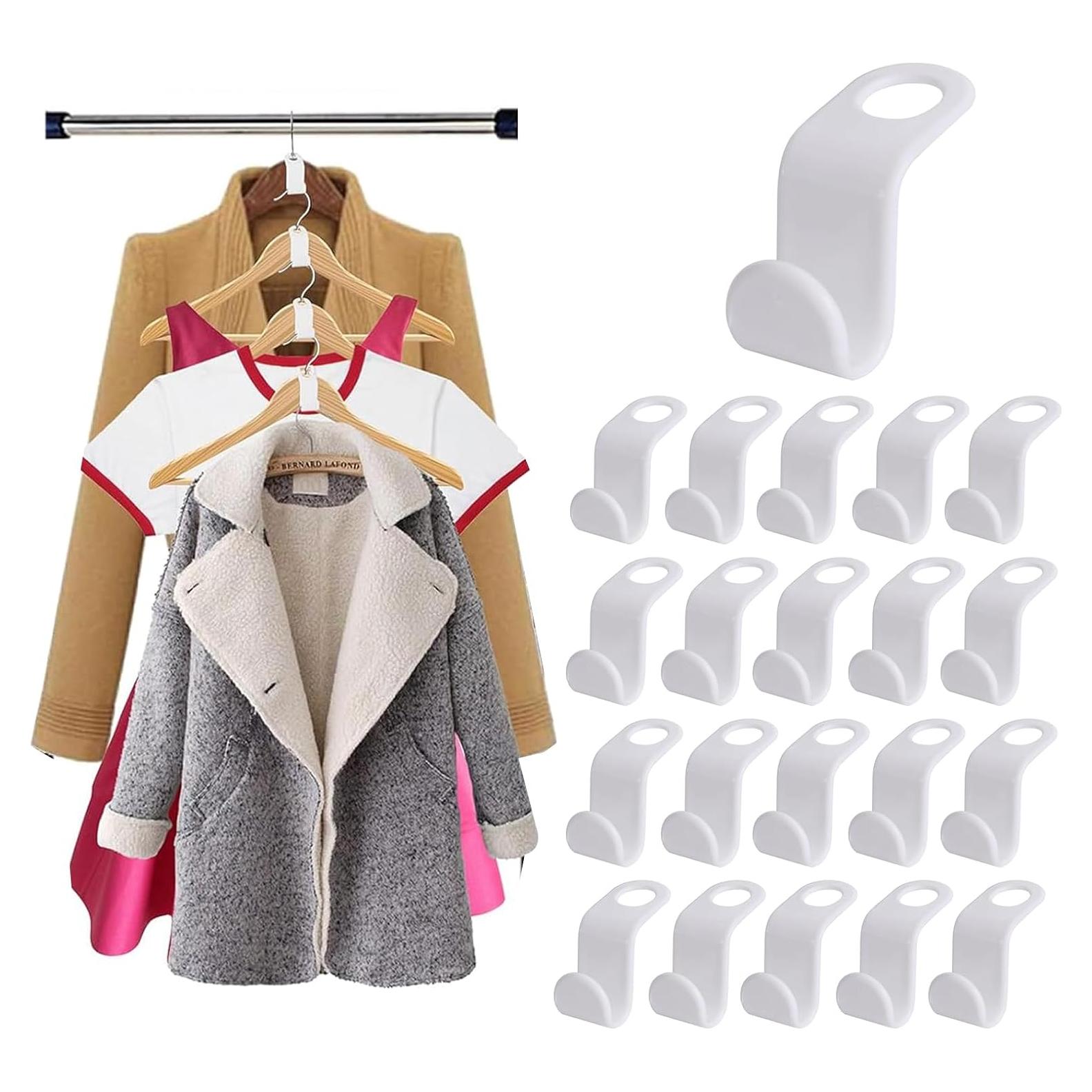 200 Ganchos Conectores para Perchas Solaviya Ahorra Espacio