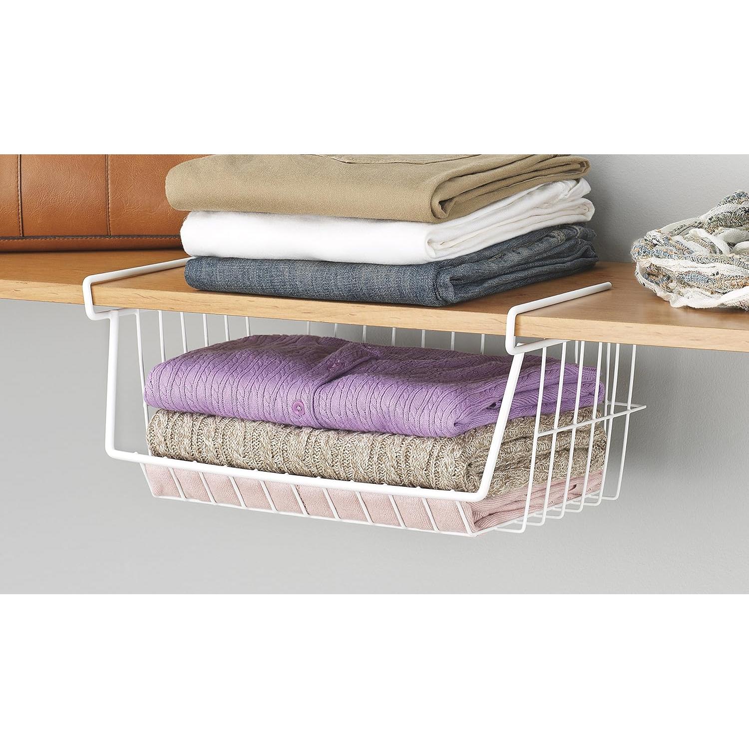 Cesta de Alambre Blanca Whitmor 40.6x25.4x17.8 cm