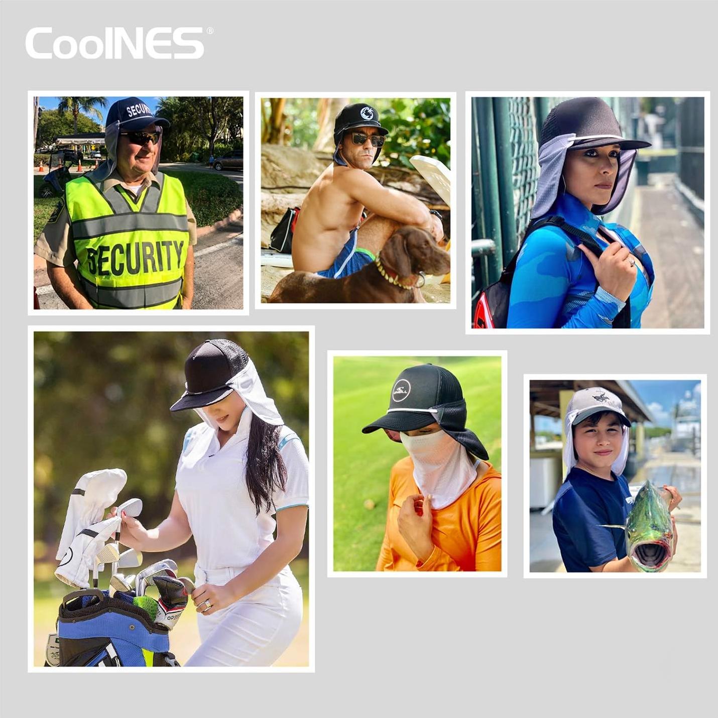 Drape de Cuello CoolNES UV Ajustable 2 en 1 para Pesca