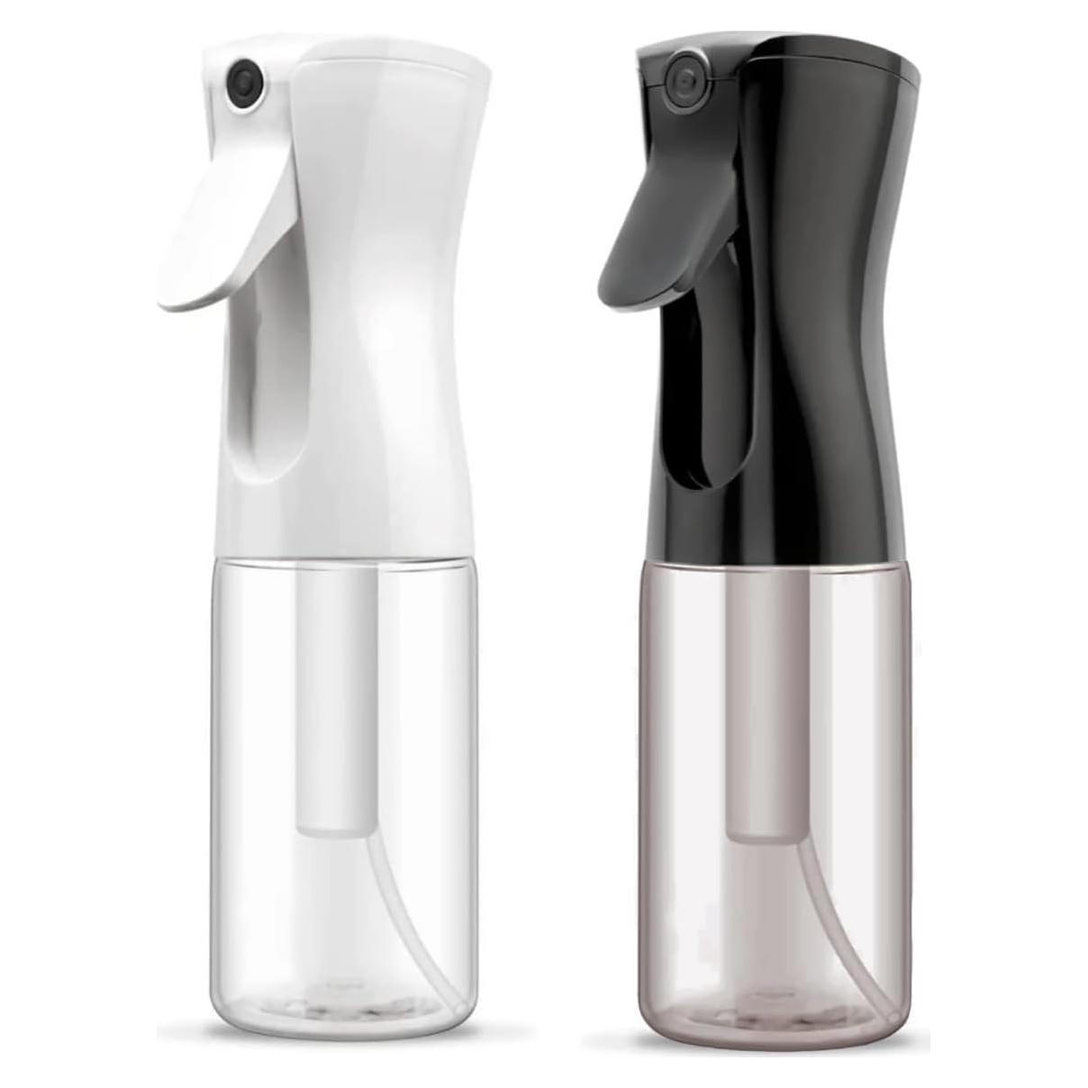 Botella de Spray Continua ELEMSY 200 ml - 2 Unidades, Nebulización Ultra Fina