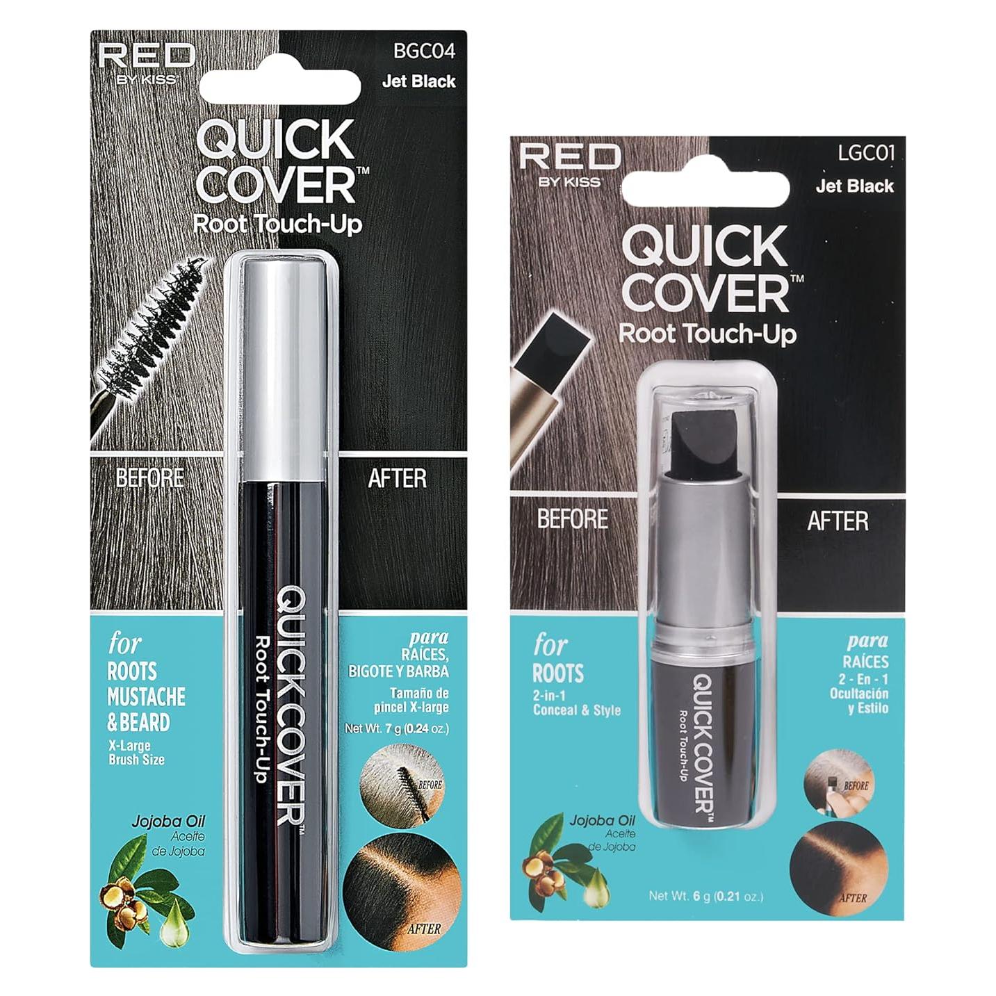 Retoque Rápido de Cabello Gris RED by Kiss - Set 2 Piezas