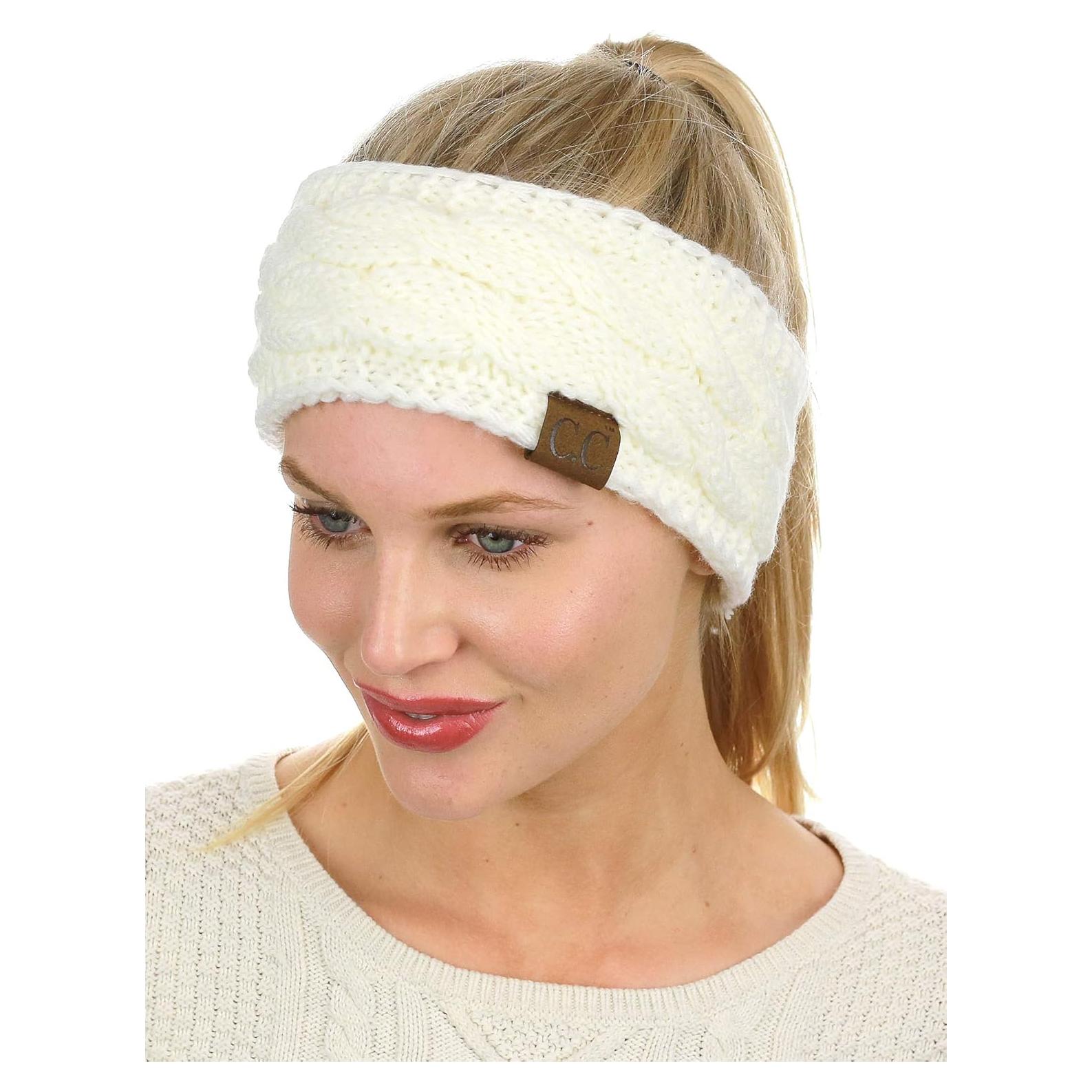 Banda para la cabeza de invierno C.C con forro de felpa