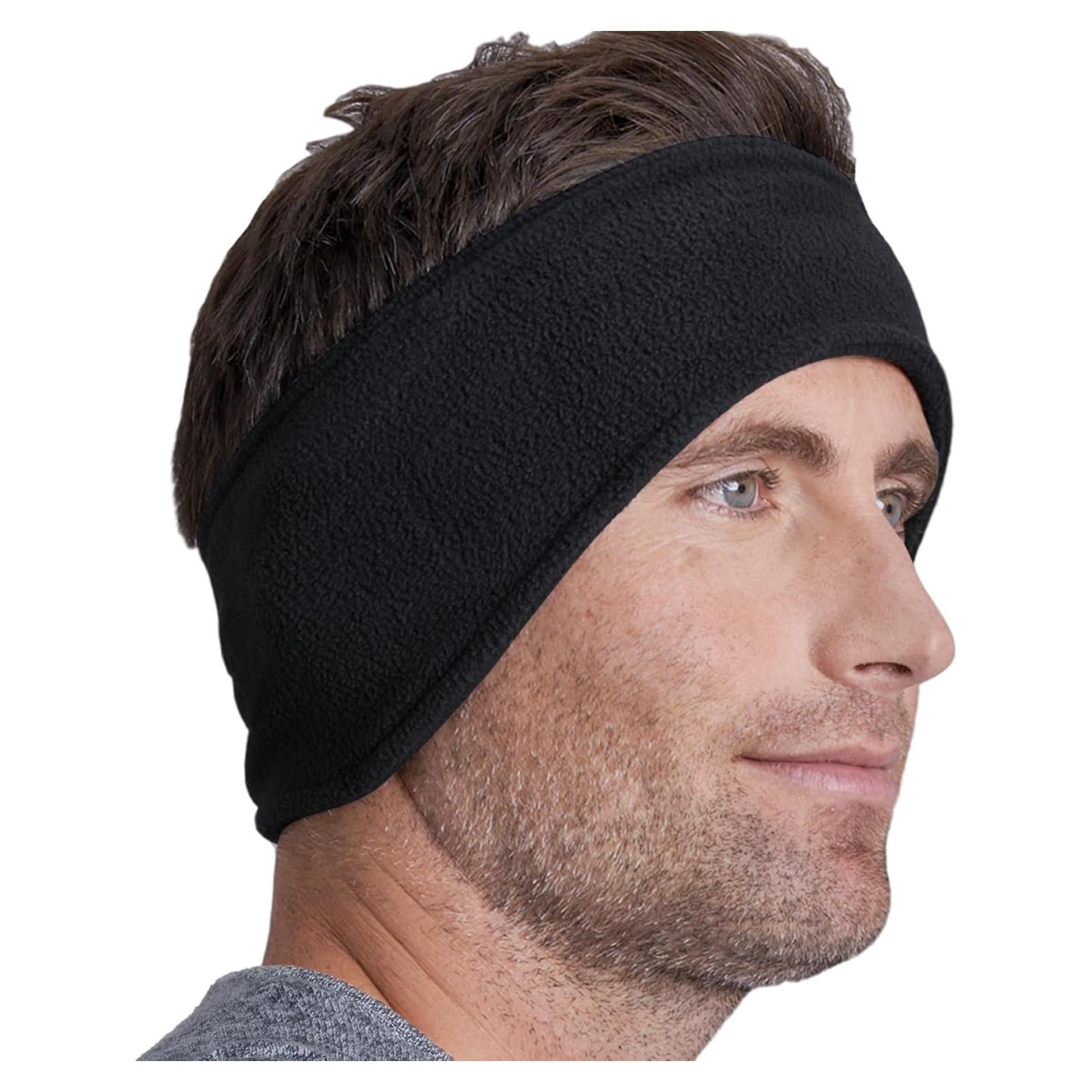 Cinta para la cabeza Tough Headwear de forro polar negra