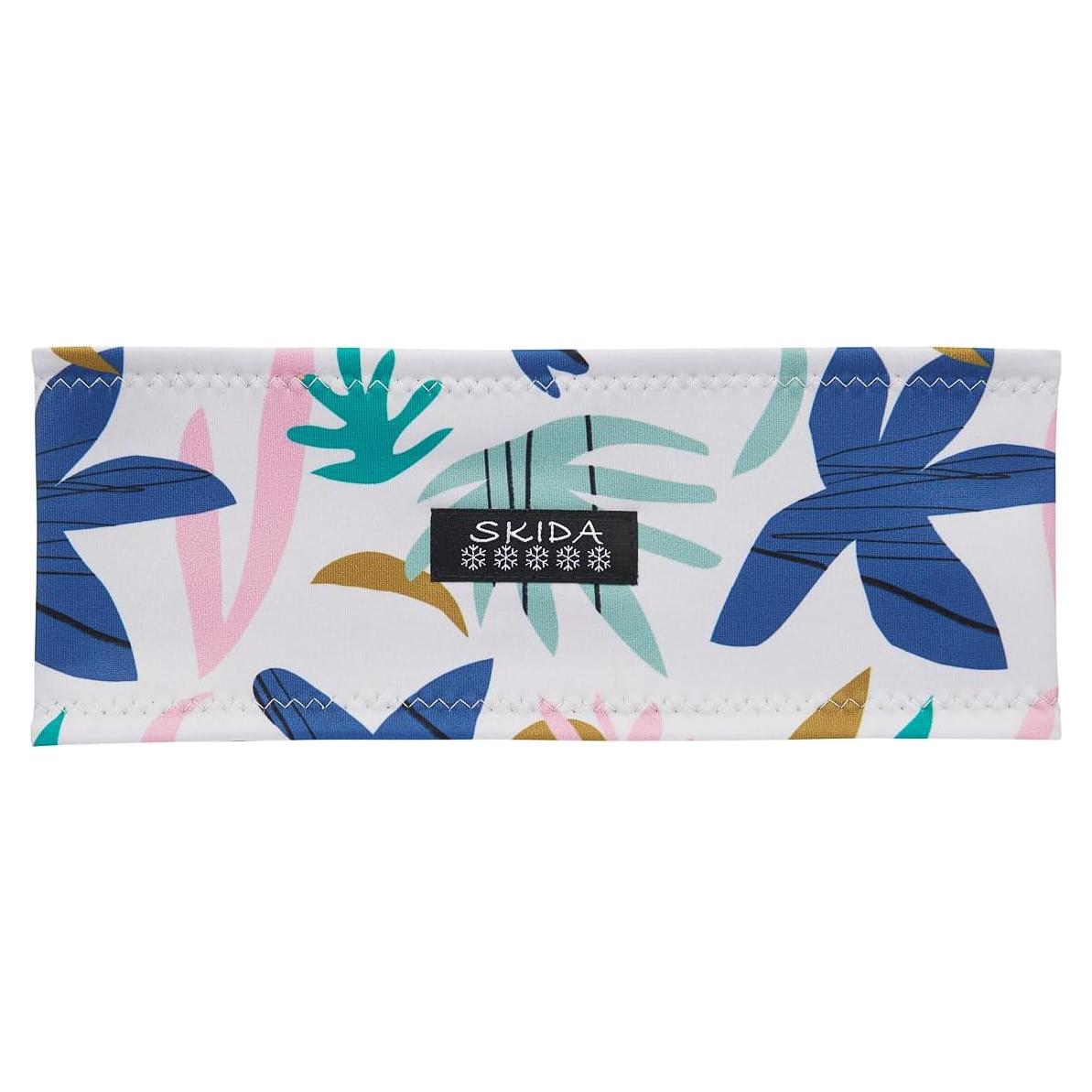 Cinta de cabeza aislante Skida para mujeres - Forro polar blanco