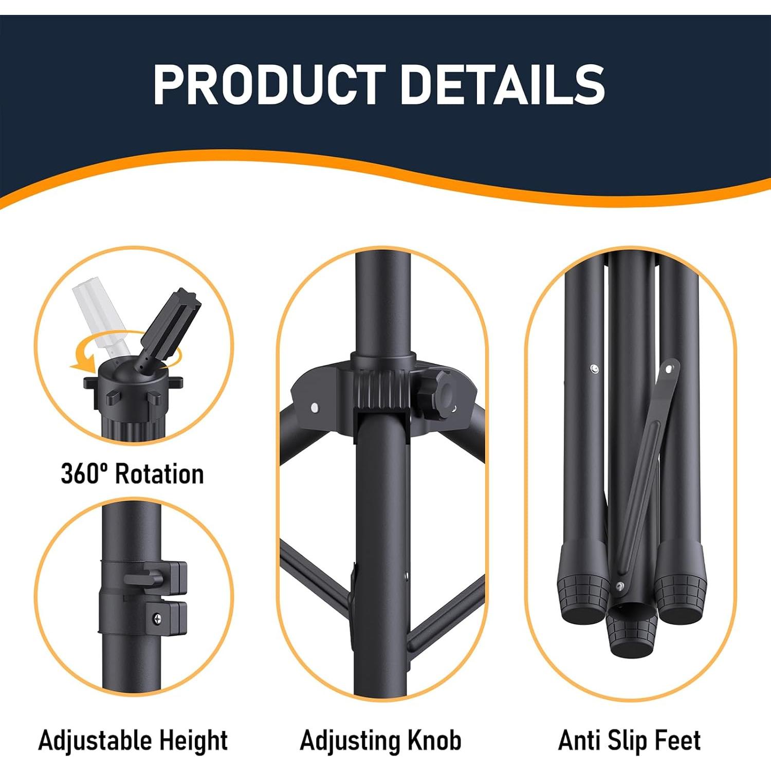 Soporte para Peluca Ajustable Hemndic con Cabeza de Lienzo