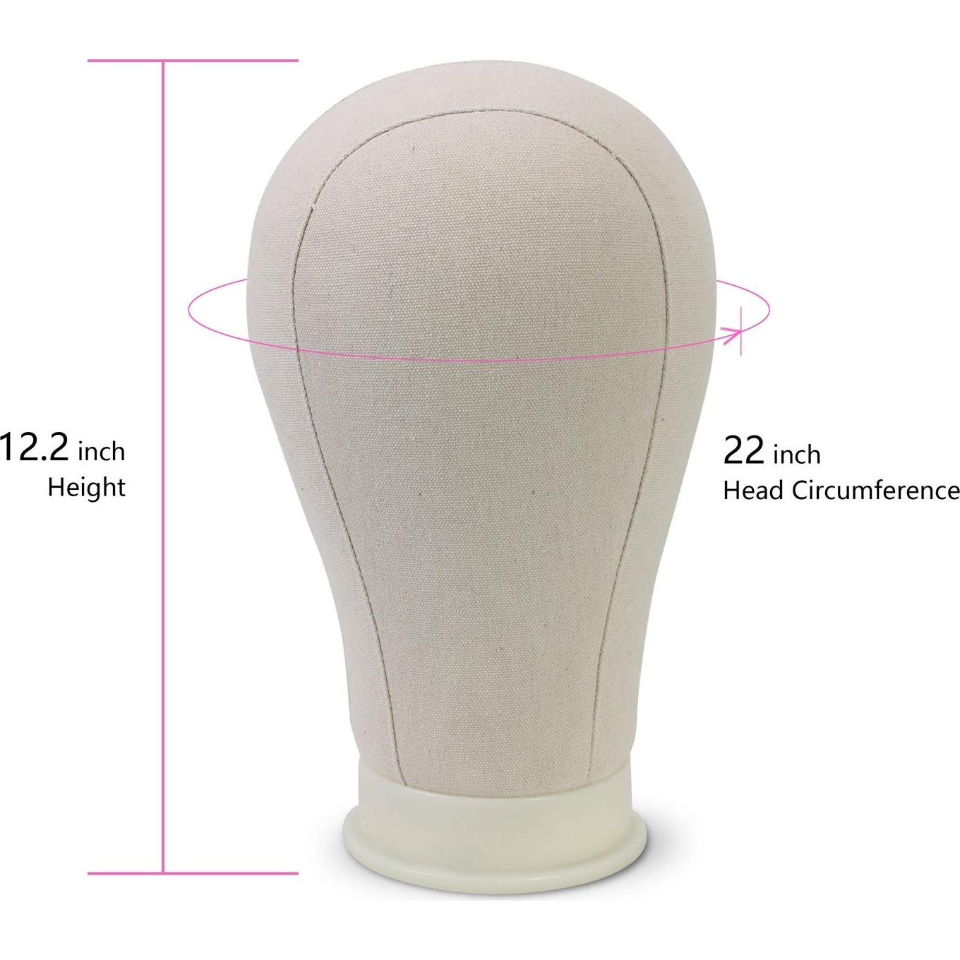 Cabeza de Bloque de Lona Eerya 22 Pulgadas Marrón Claro