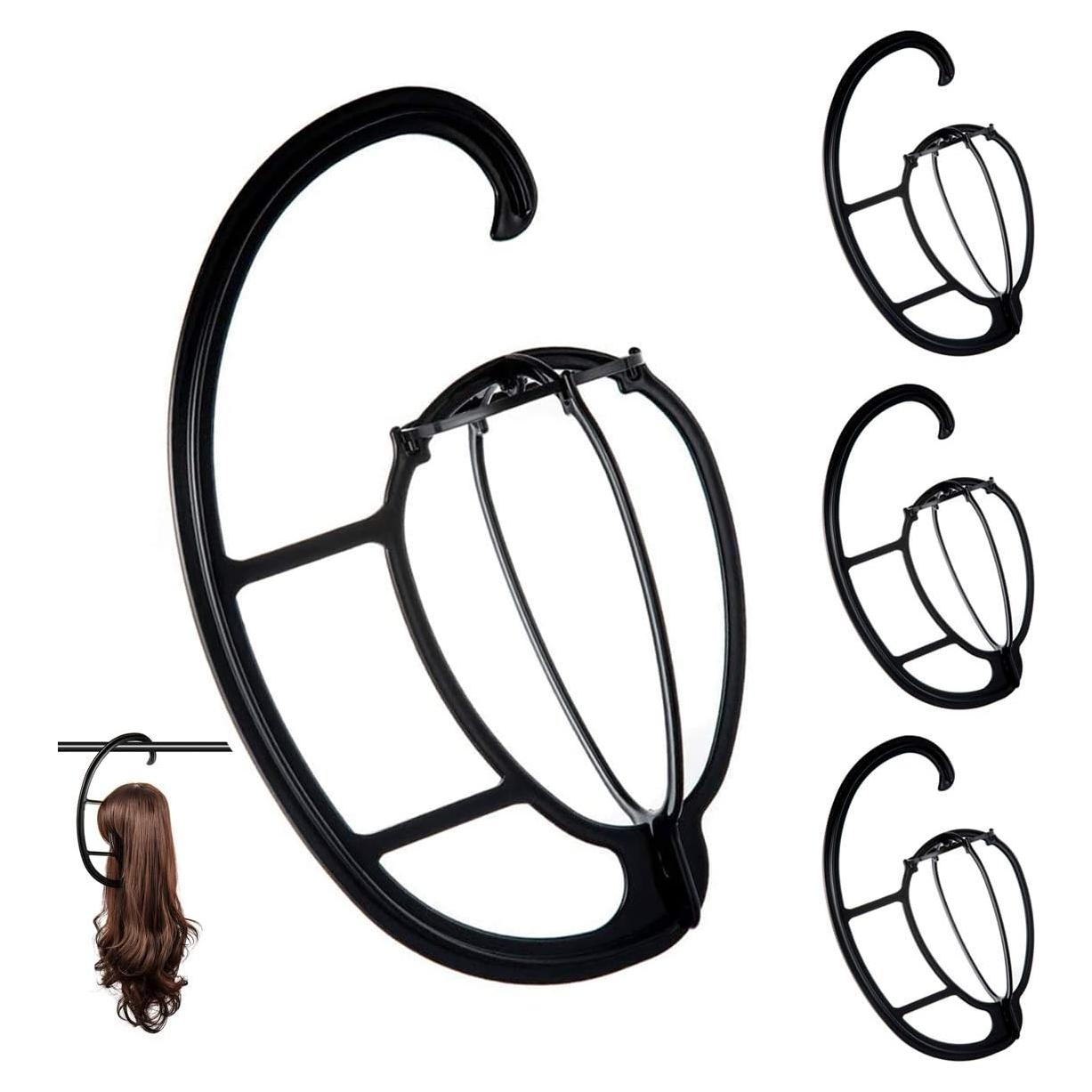 Soporte Colgante para Pelucas Dreamlover Negro - 4 Juegos