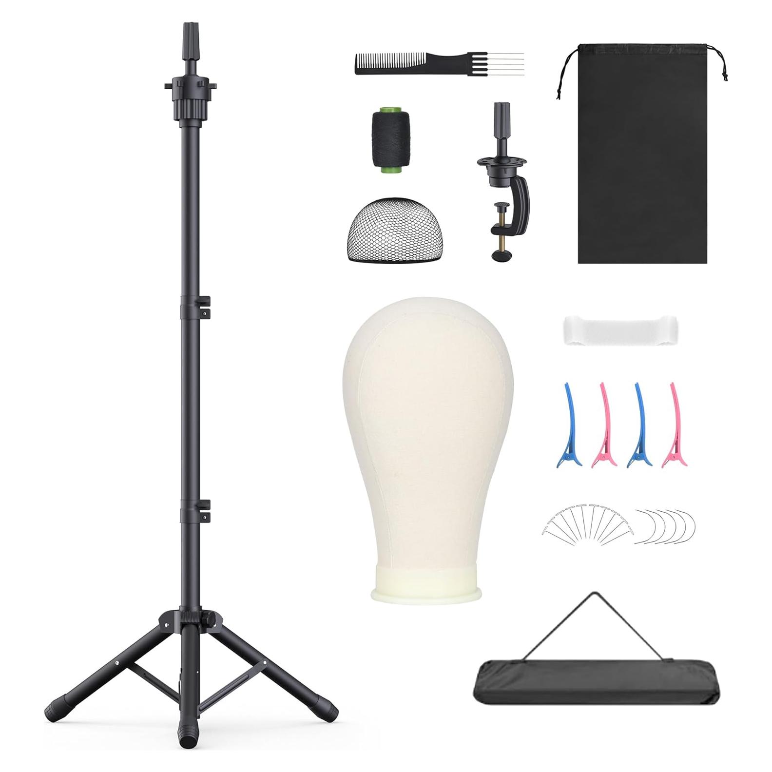 Soporte para Pelucas de Trípode Ajustable Retbtnm 56cm