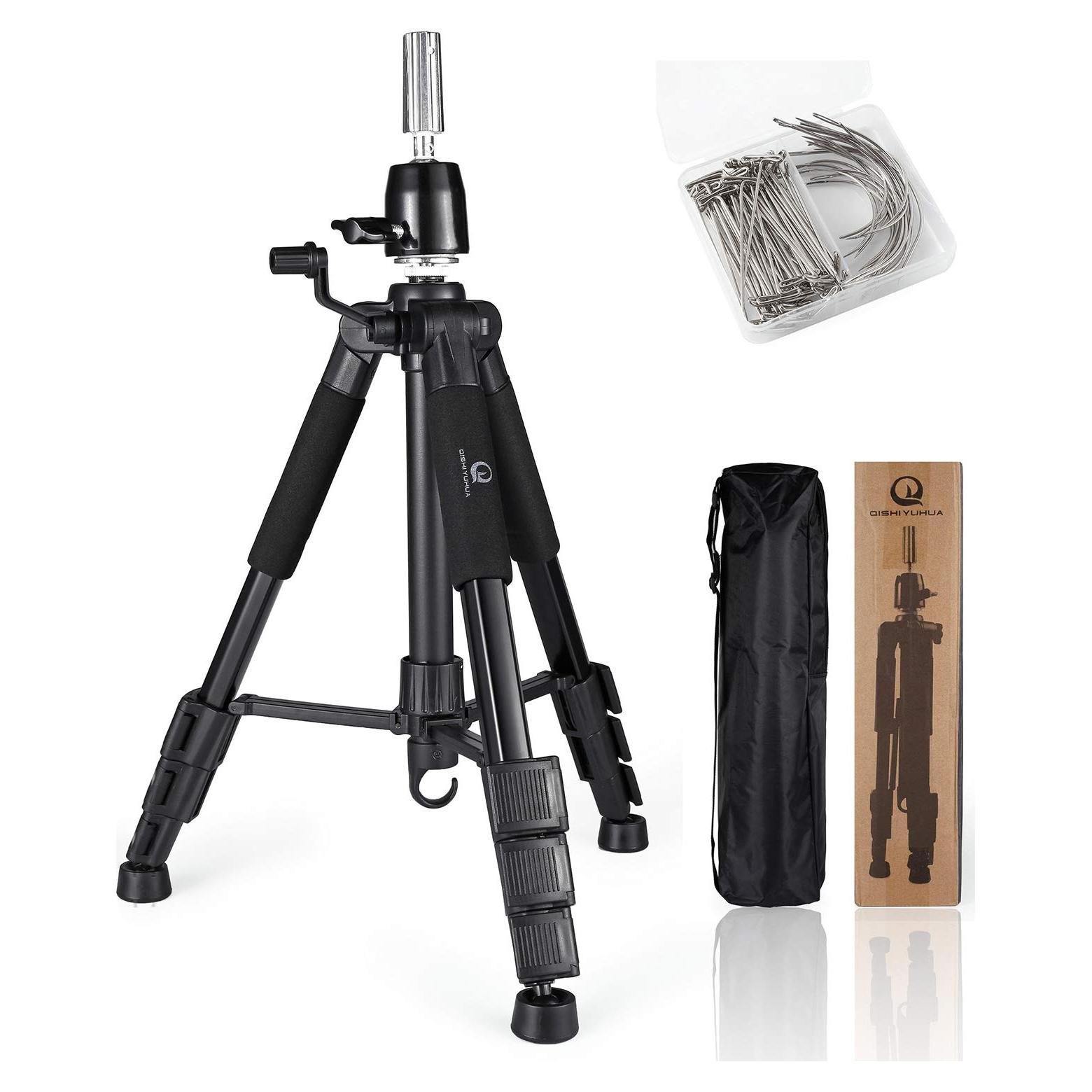 Soporte de Peluca Trípode QISHI YUHUA Ajustable 139.7 cm