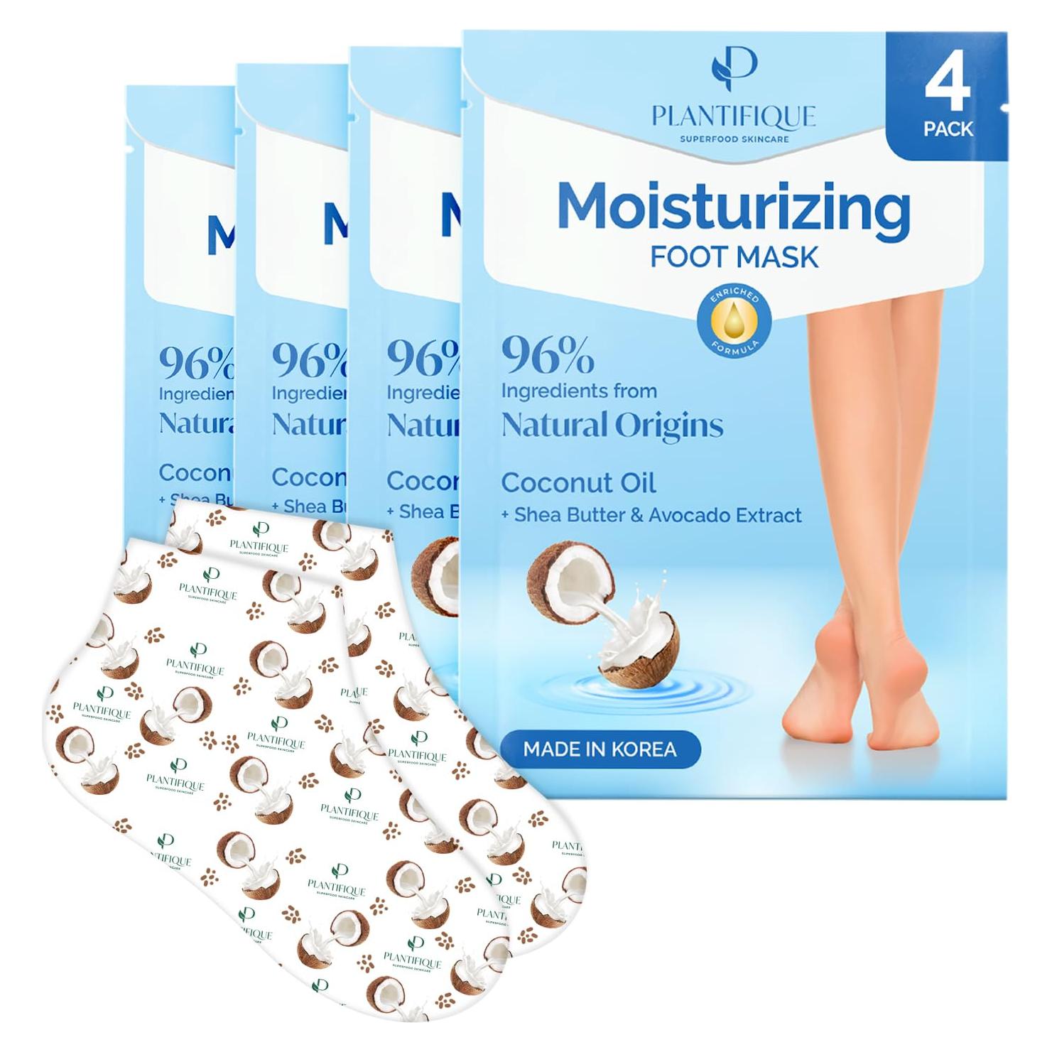 Mascarilla Hidratante para Pies Plantifique - 4 Pares Coreana