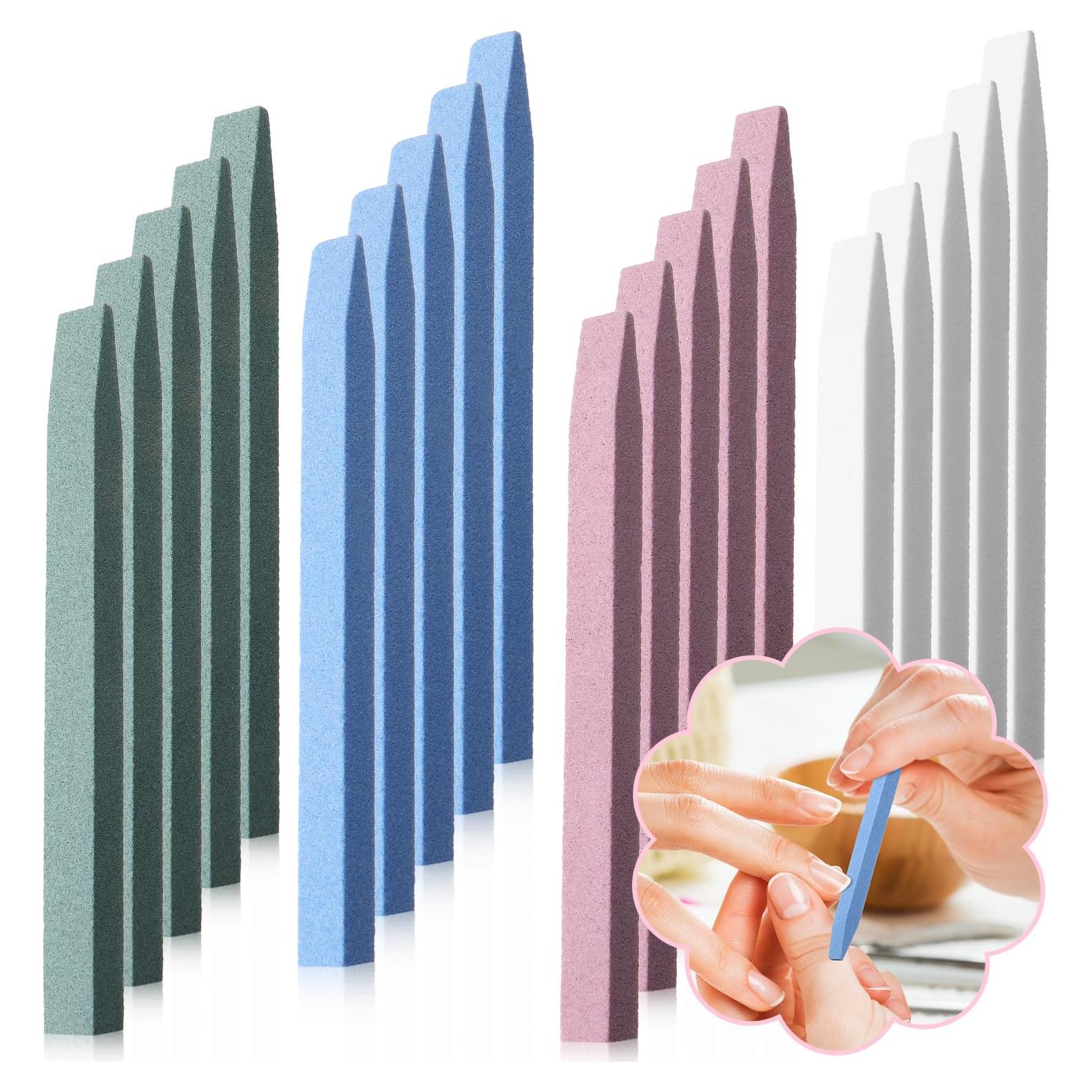 Limas de Uñas de Piedra Mudder - 8 Piezas para Cutículas