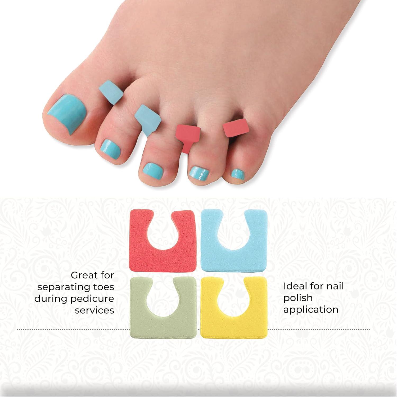 Separadores de Dedos ForPro Sole, 144 Unidades, Colores Variados