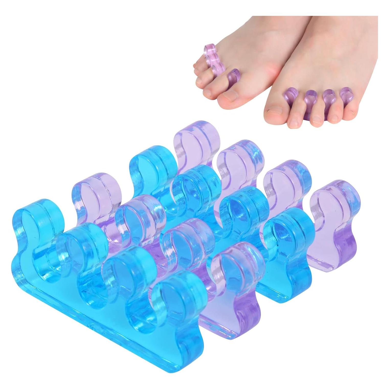 Separadores de Dedos de Gel THSTOIC para Pedicura - 2 Pares