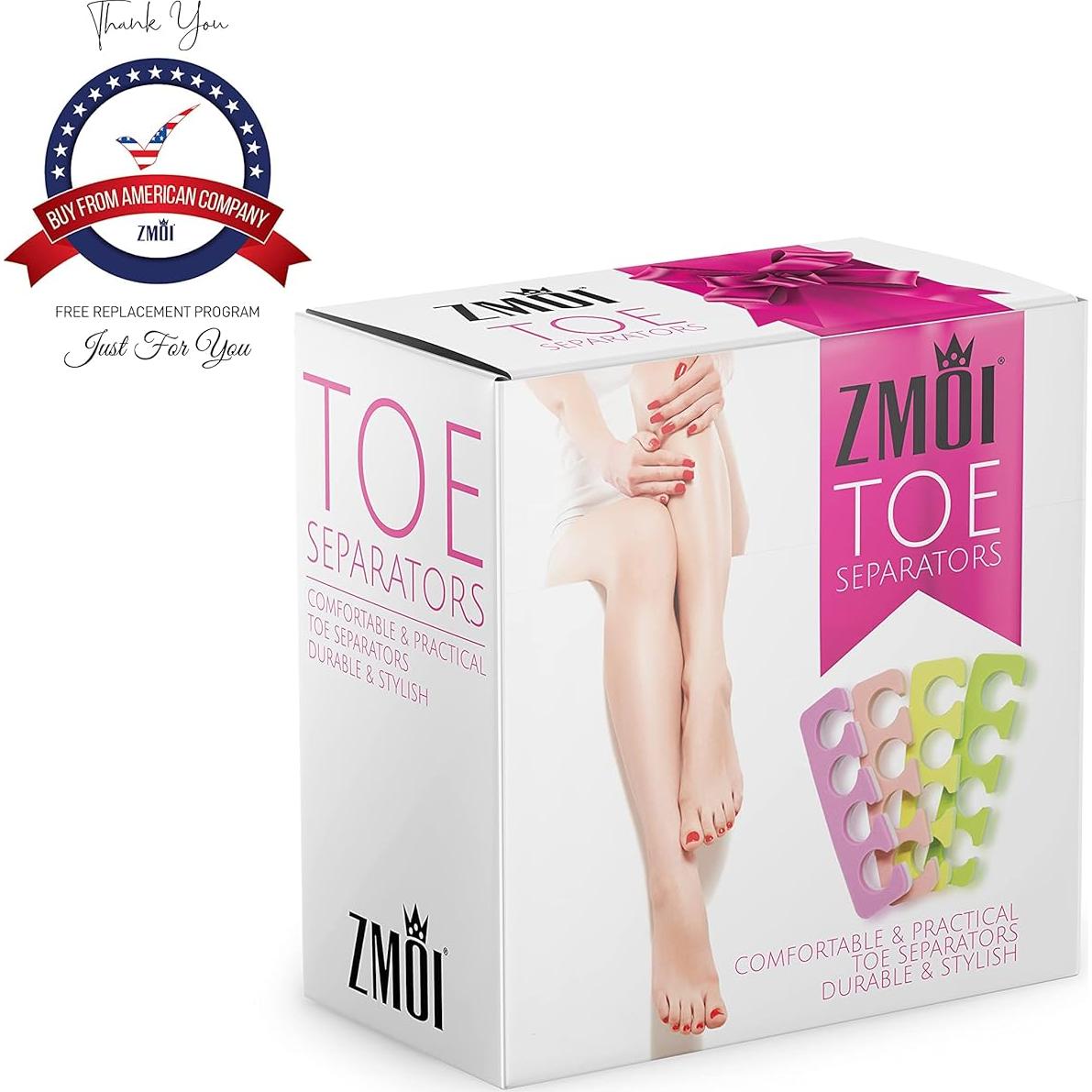 Juego de Separadores de Dedos ZMOI - 24 Piezas Suaves y Reutilizables