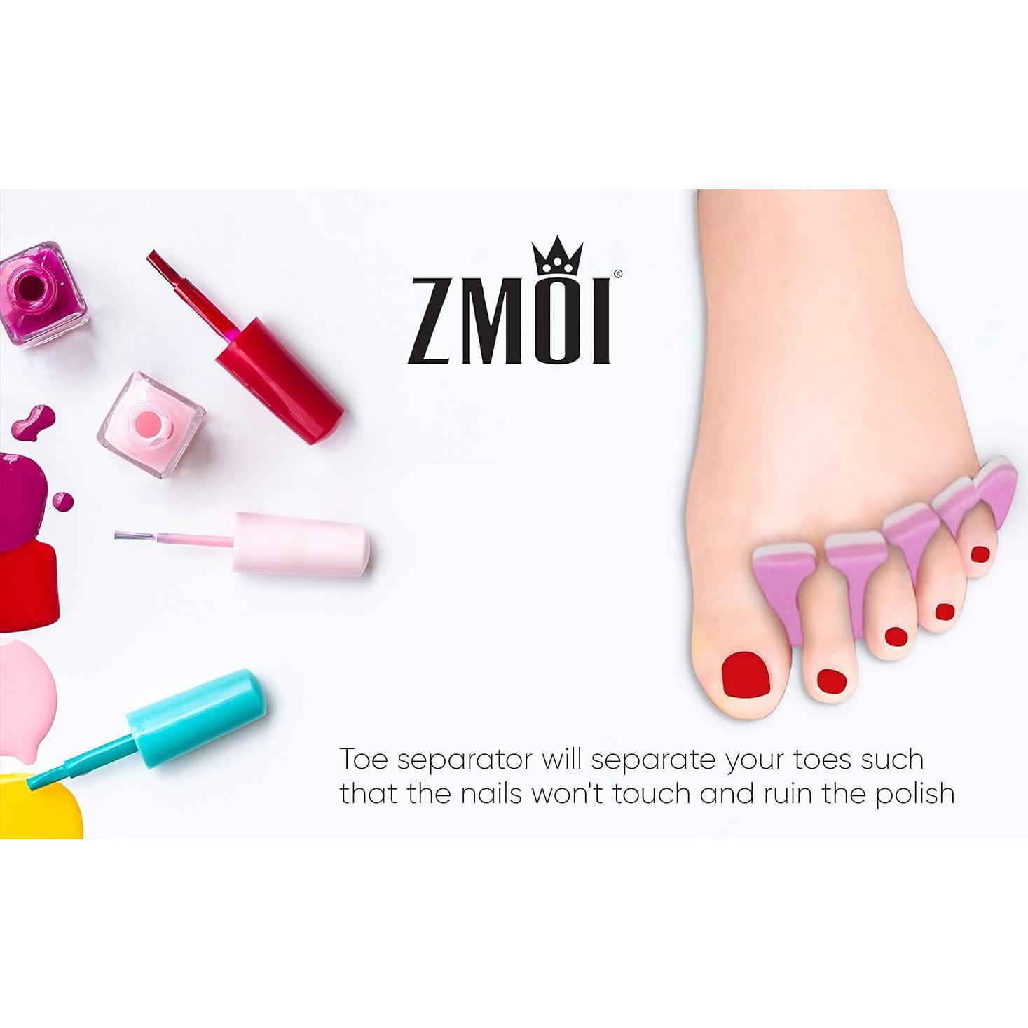 Juego de Separadores de Dedos ZMOI - 24 Piezas Suaves y Reutilizables