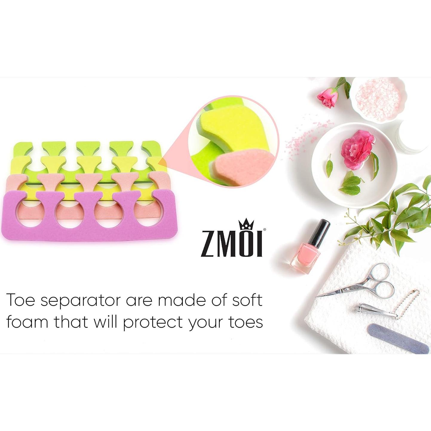 Juego de Separadores de Dedos ZMOI - 24 Piezas Suaves y Reutilizables