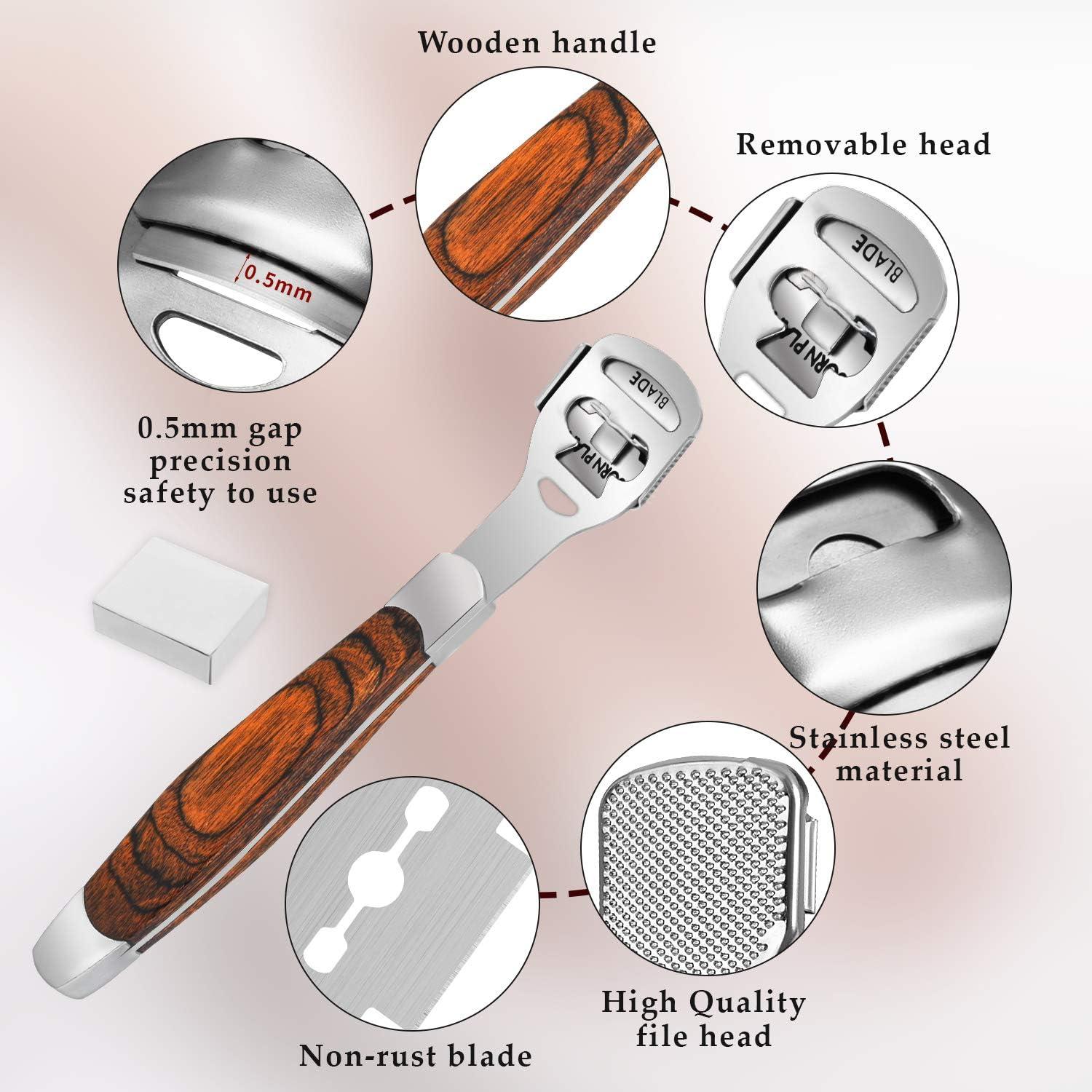 Raspador de Callos TCOCOS con 10 Cuchillas y Lima de Acero