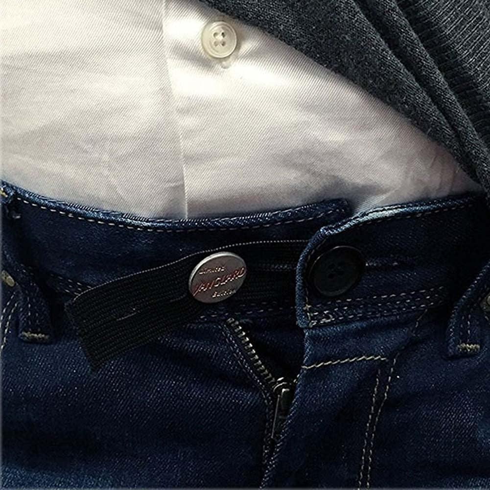 Extensor de Botón Elástico Ajustable BlingKingdom 5 Pcs - Negro