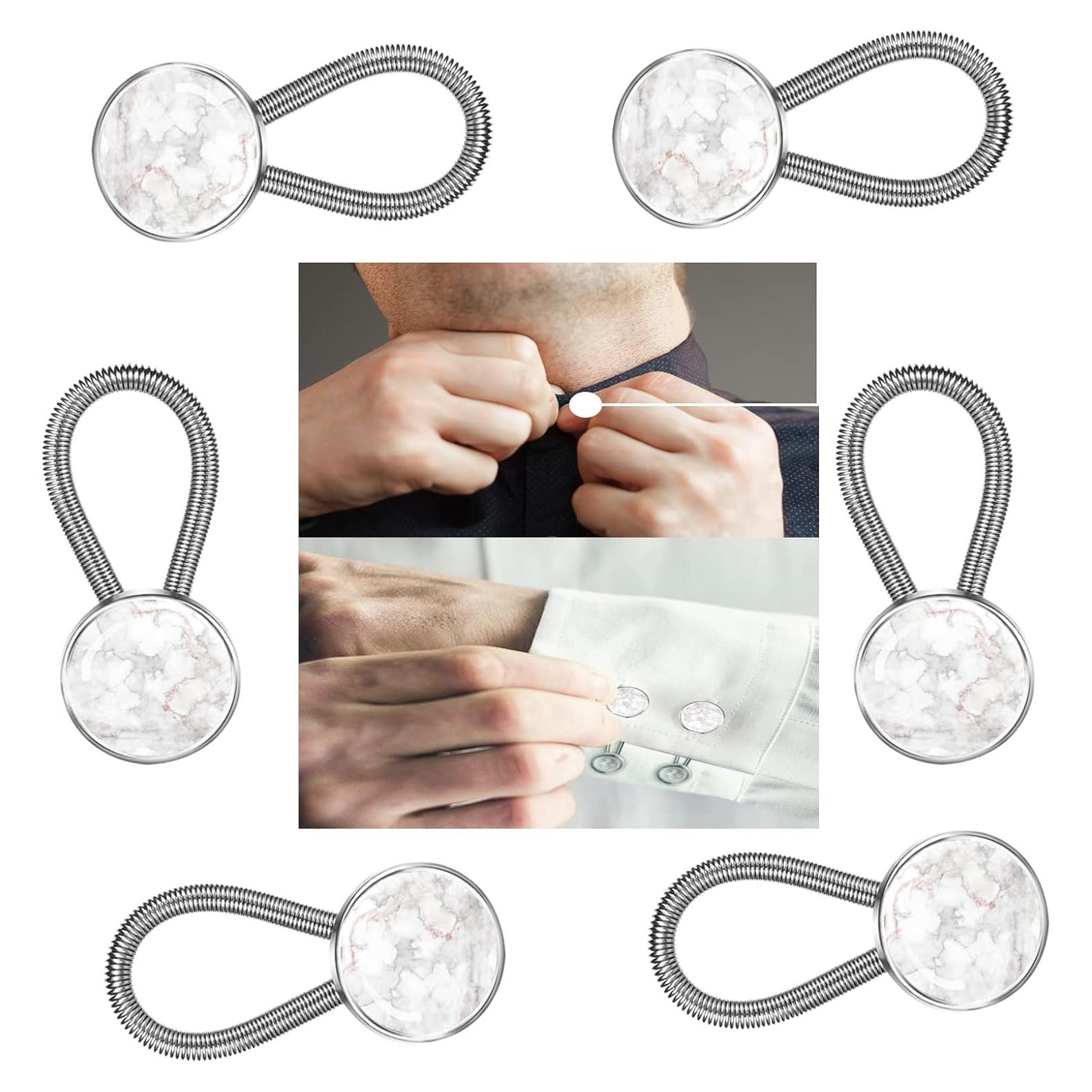 Extensor de Collar ZYAOTWQZ 6 Piezas Mármol Blanco