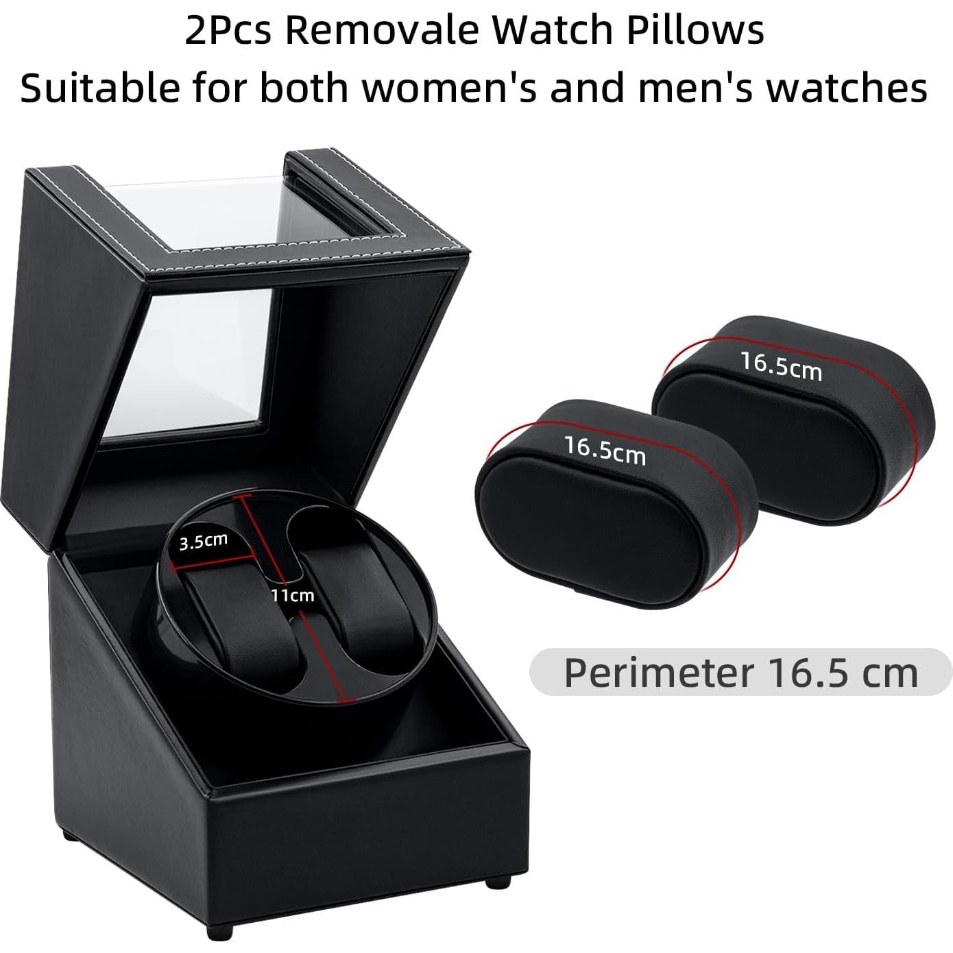 Mcbazel Winder Doble para Relojes Automáticos Cuero Negro