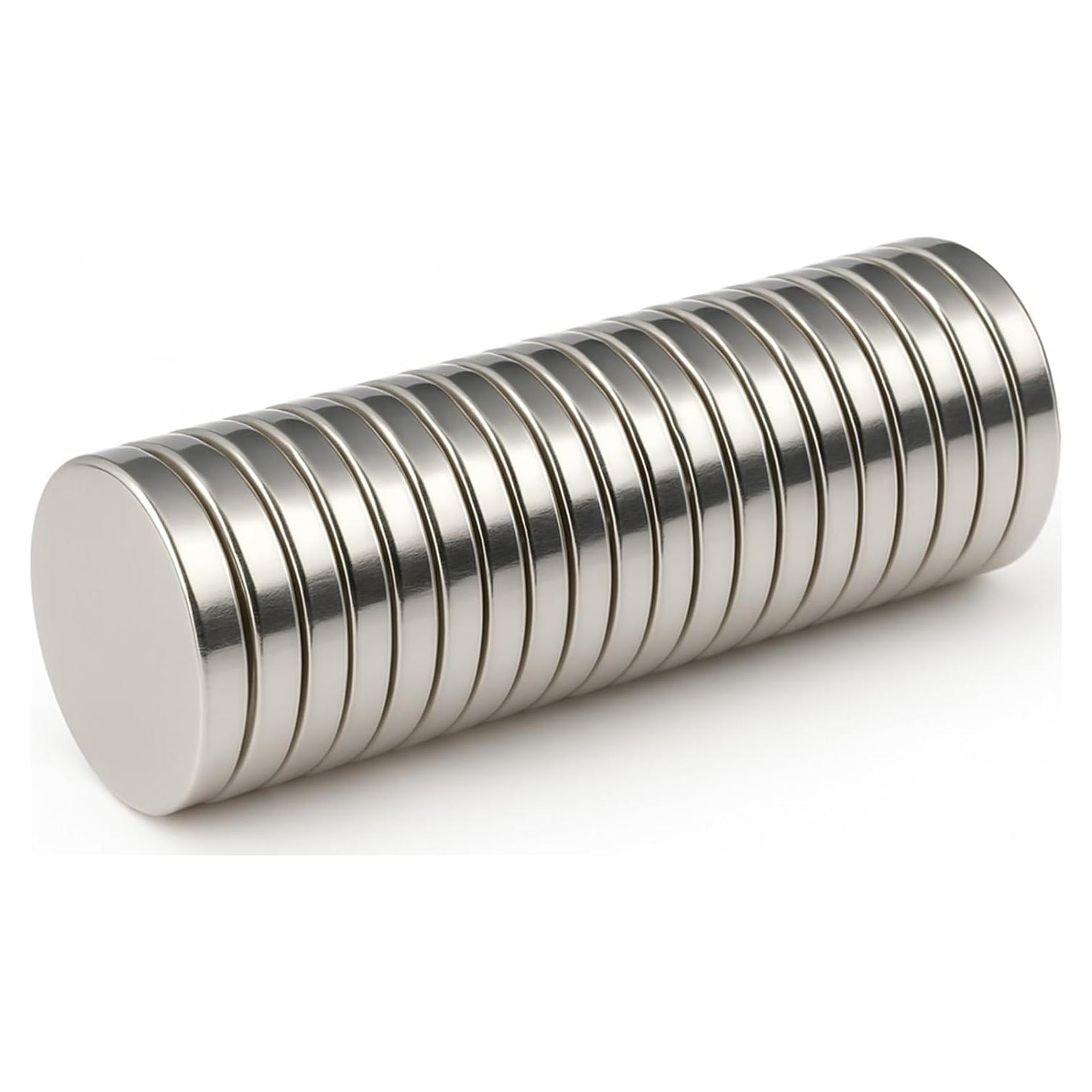 Imanes Fuertes para Cuello Magnéticos AOLVO - 20 Pcs Plata