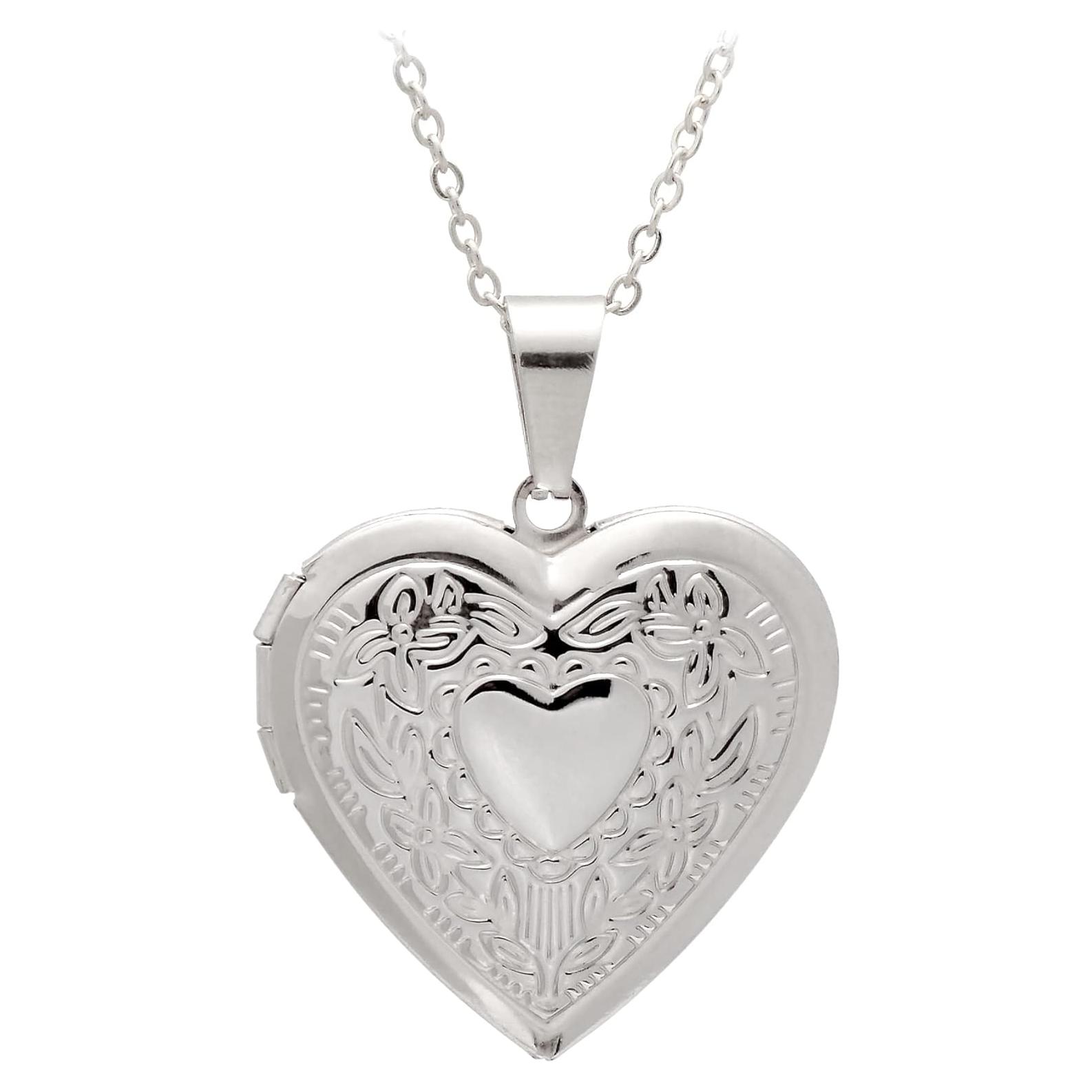 Collar Colgante Corazón Acero Inoxidable Paialco 43cm