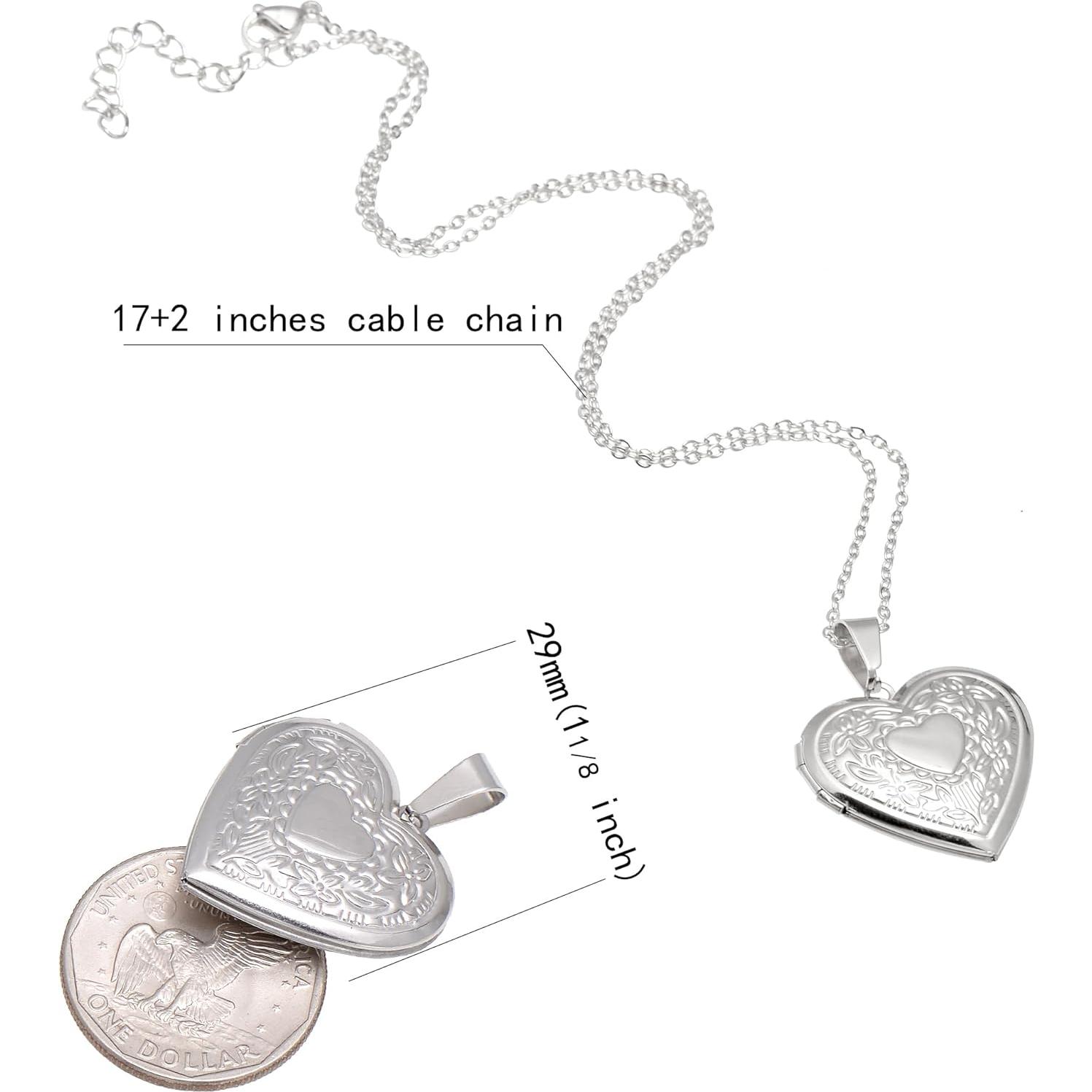 Collar Colgante Corazón Acero Inoxidable Paialco 43cm