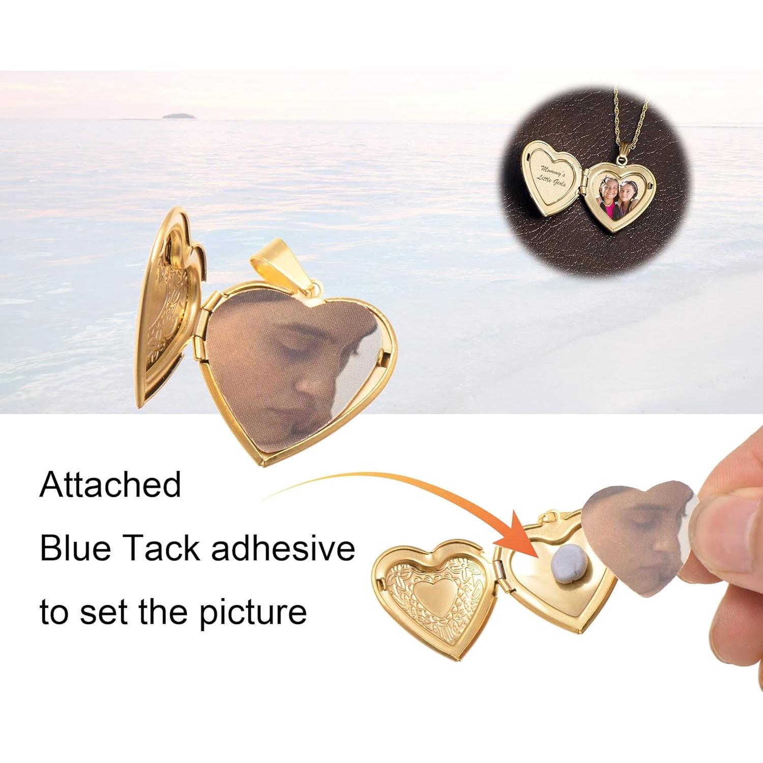 Collar Colgante Corazón Acero Inoxidable Paialco 43cm