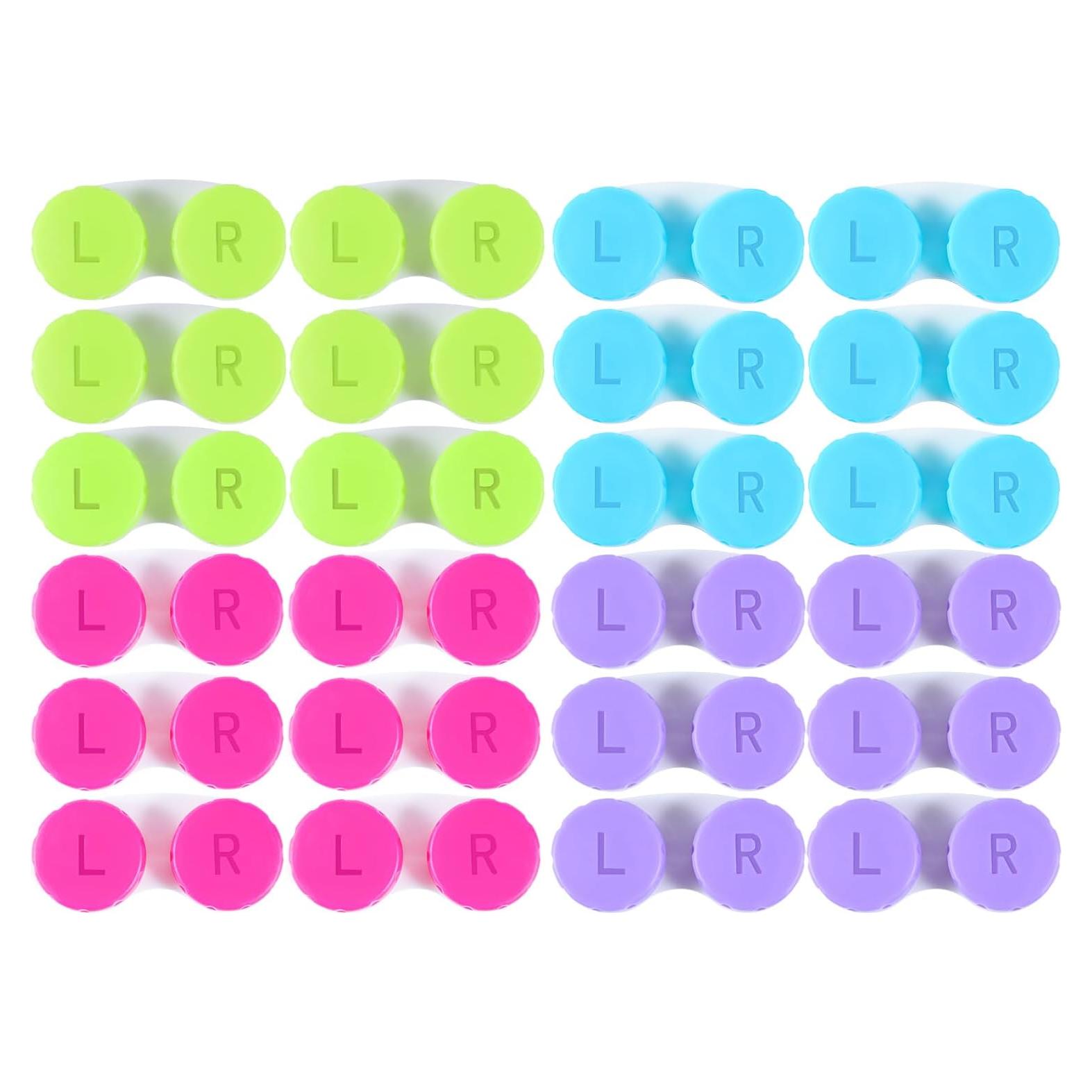 Estuche para Lentes de Contacto KISEER 24 Piezas Colorido