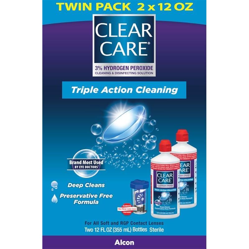 Solución Limpiadora y Desinfectante Clear Care 354 ml Doble