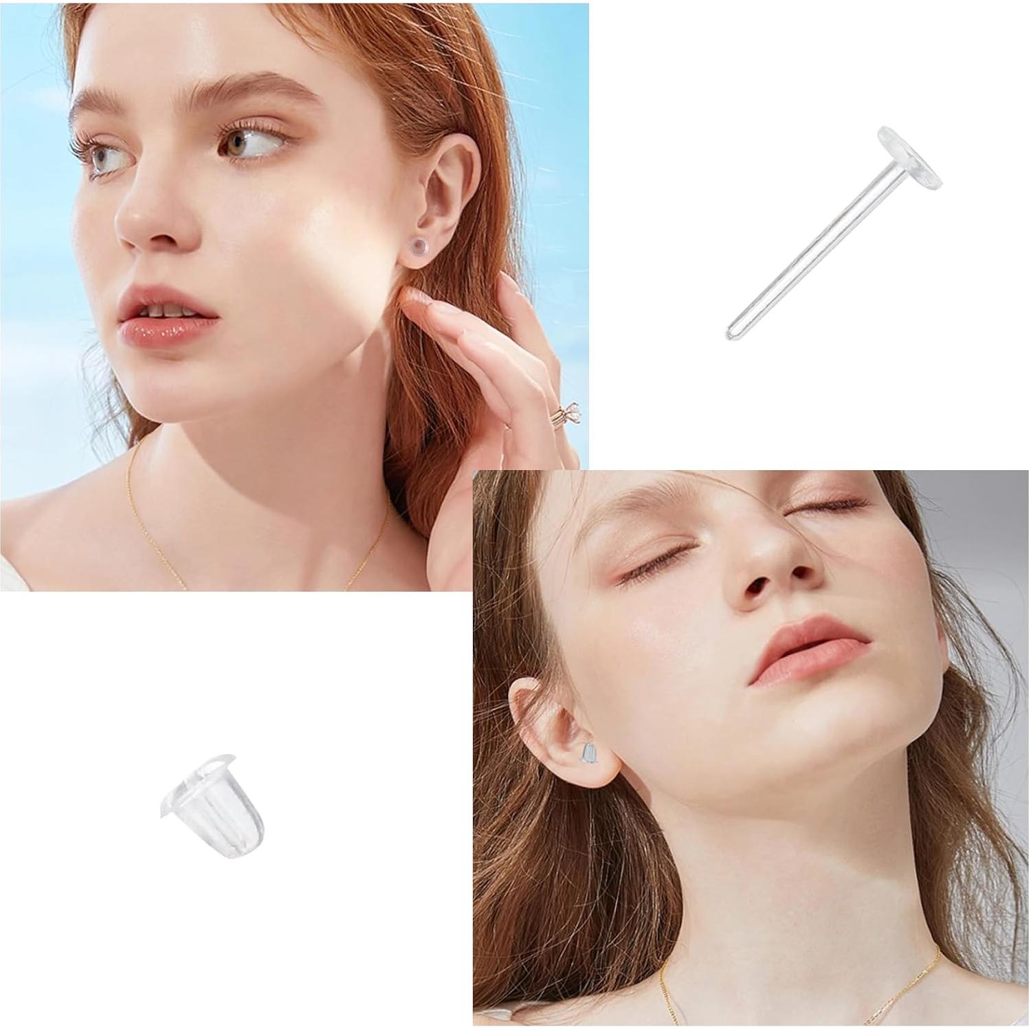 Pasadores de Plástico Invisible Blanco YOYOSTORE - 200 Piezas