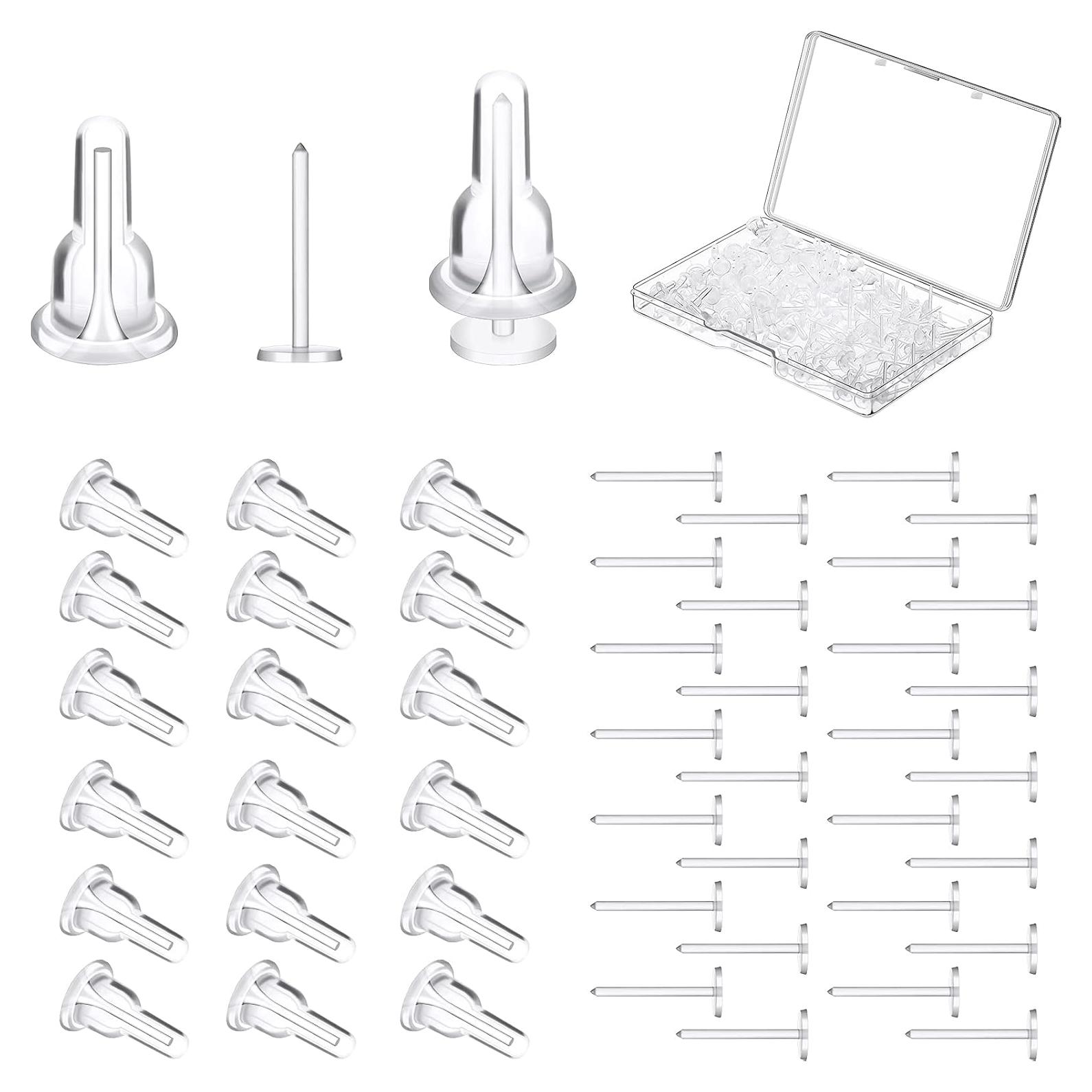 200 Piezas Sujetadores de Pendientes Transparentes Yaomiao