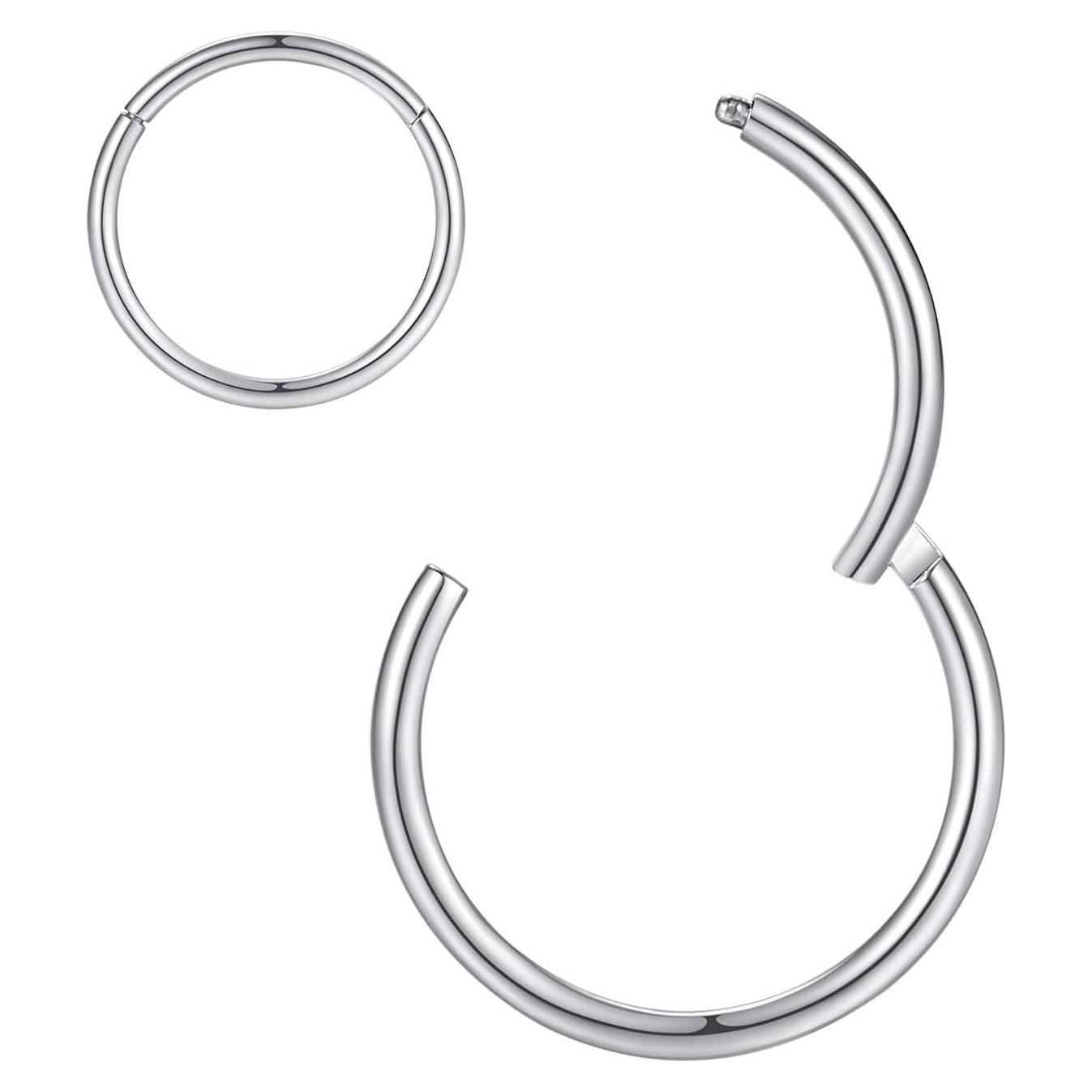 Aro Nasal Hipoalergénico 18G 8mm Acero Quirúrgico Orangelove