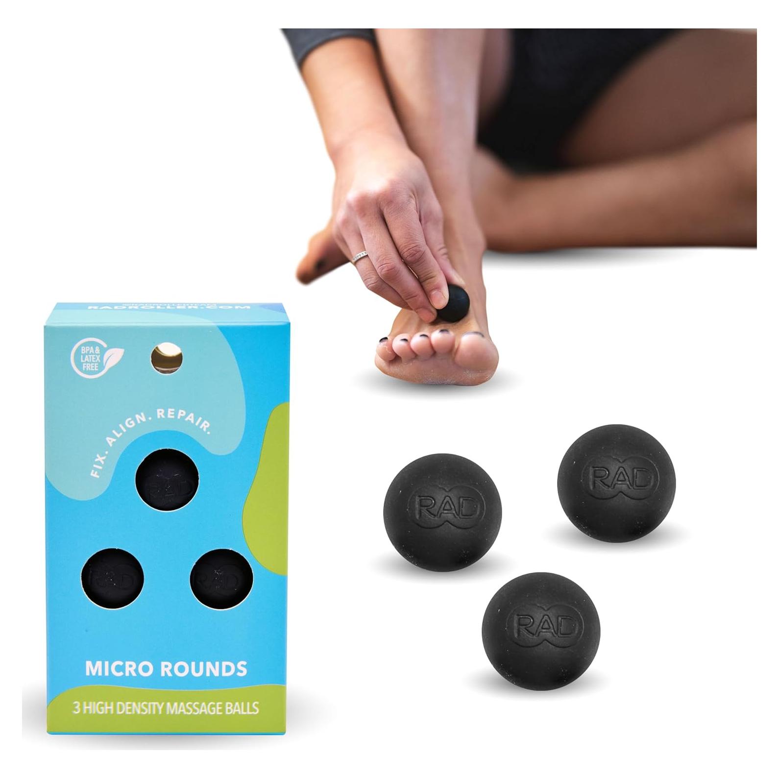 Conjunto de Pelotas de Masaje RAD Micro Rounds - Alivio Miofascial