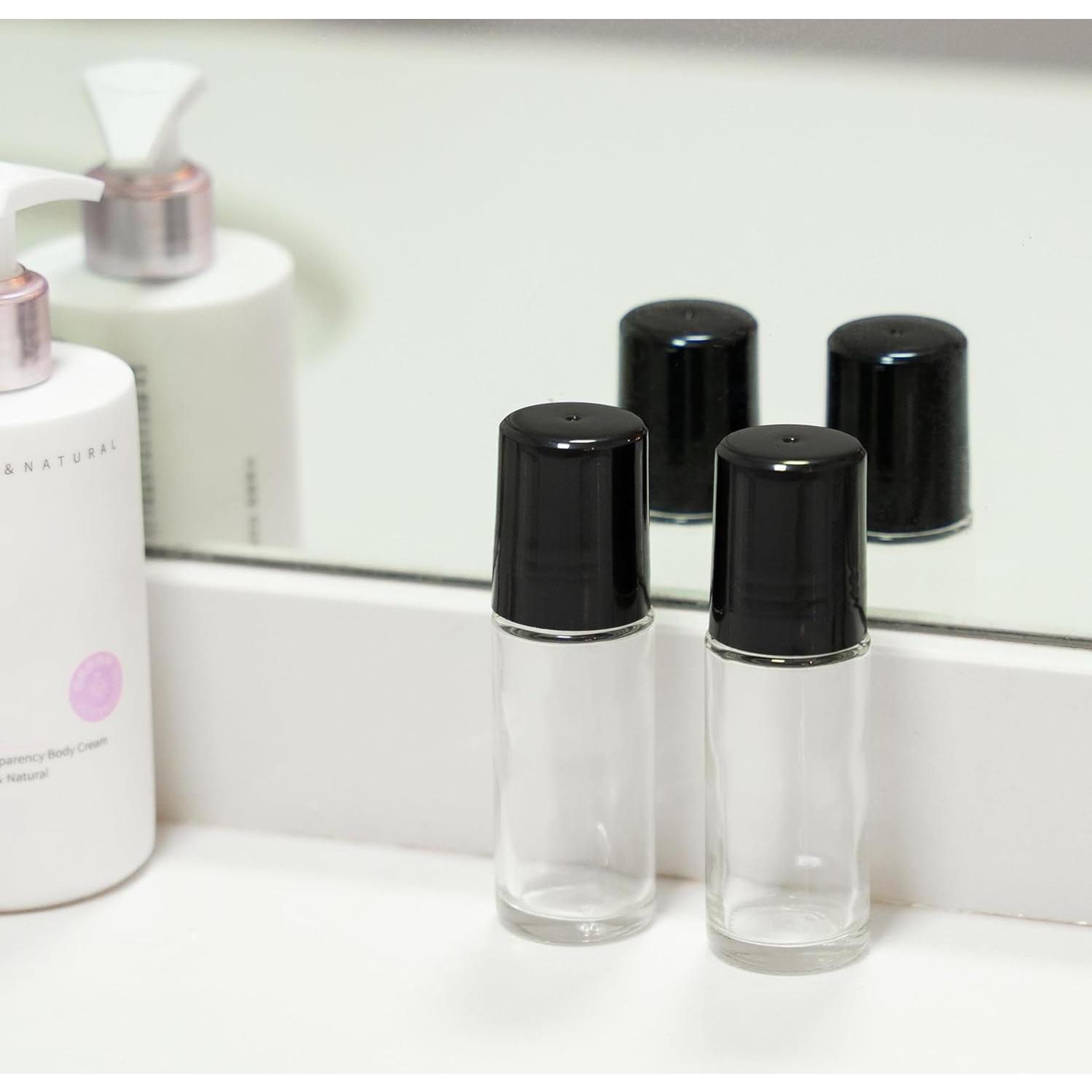 Botellas de Vidrio con Rodillo Cchenxxi 30ml 2pcs para Aceites