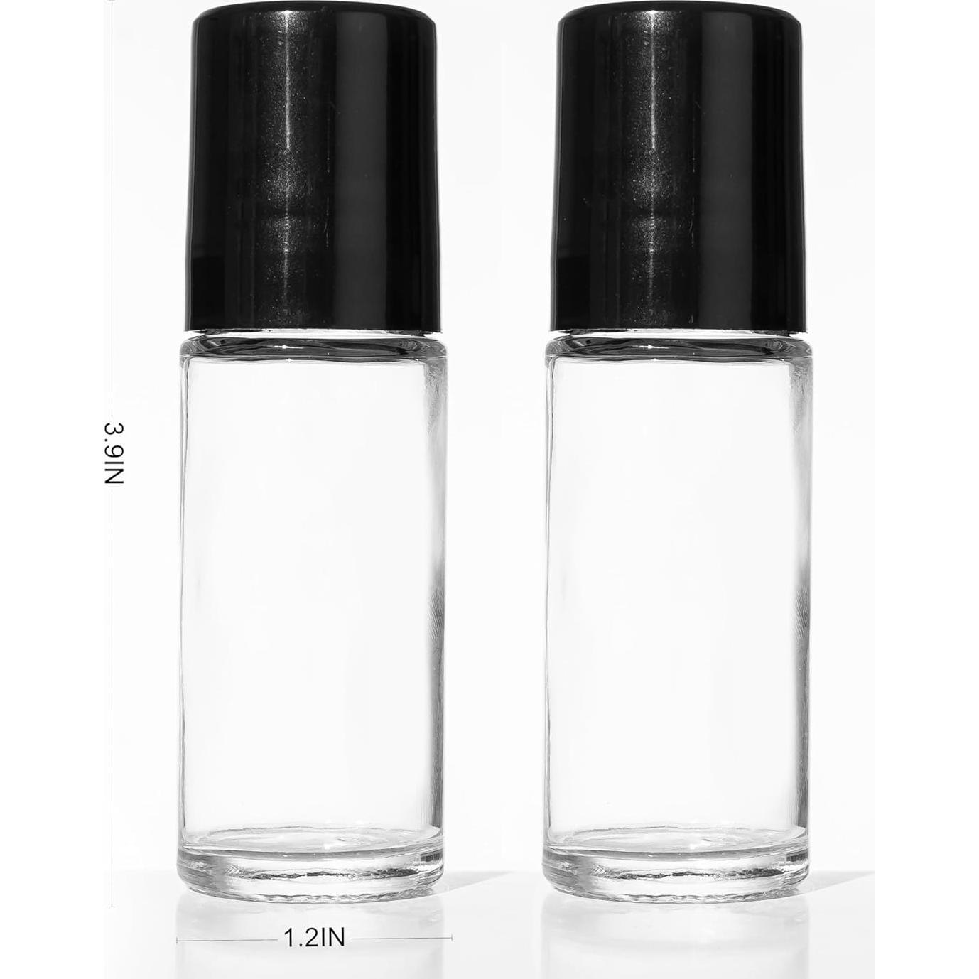 Botellas de Vidrio con Rodillo Cchenxxi 30ml 2pcs para Aceites