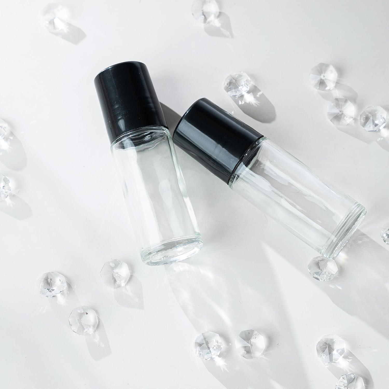 Botellas de Vidrio con Rodillo Cchenxxi 30ml 2pcs para Aceites