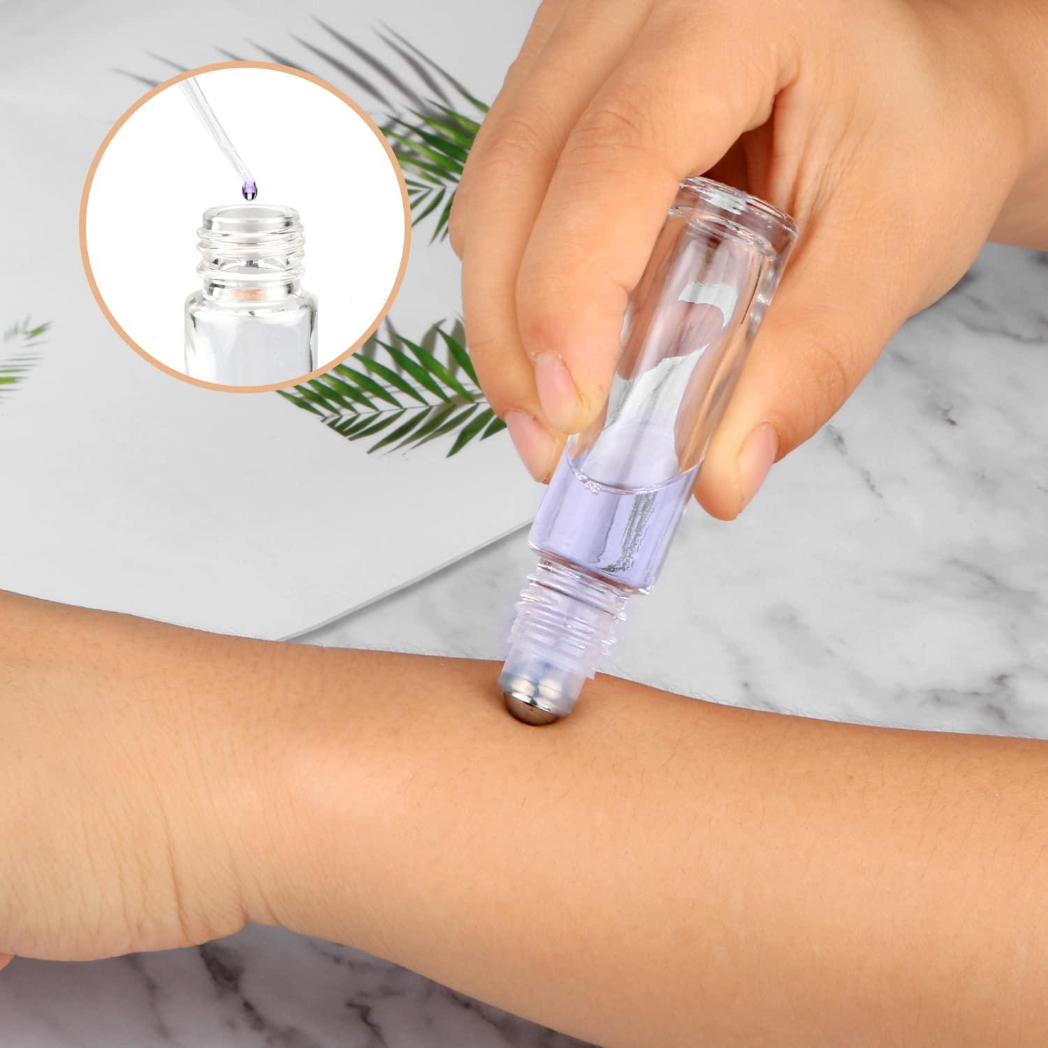 Botellas de vidrio 10ml con tapa de bambú - 12pcs