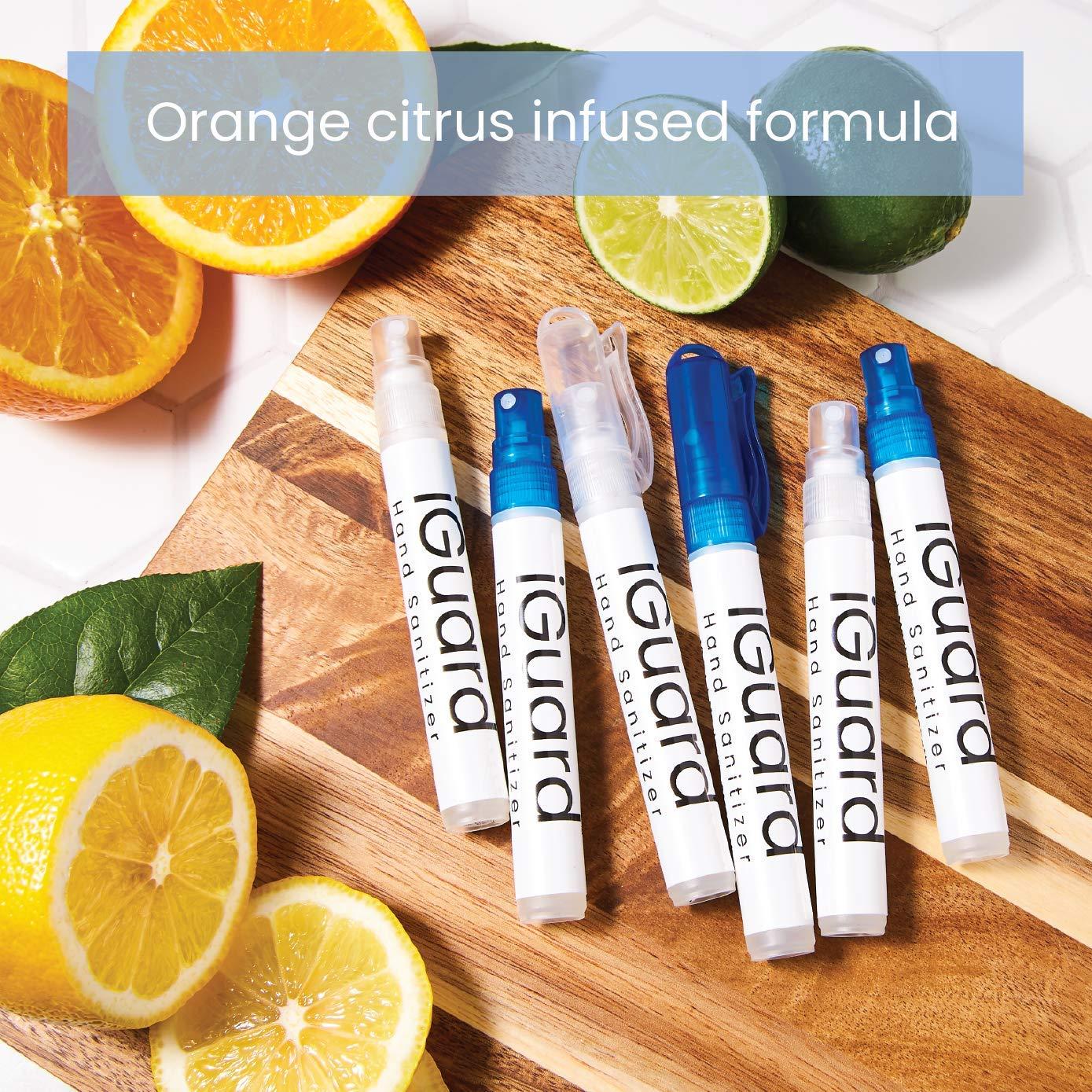 Desinfectante de Manos iGuard 60ml - Cítricos Naranjas - Paquete de 6