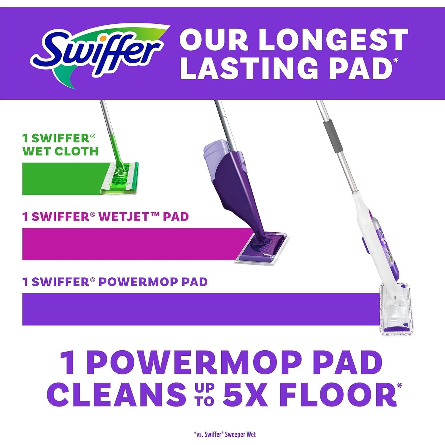 Recargas de almohadilla Swiffer PowerMop 11 unidades multi-superficie