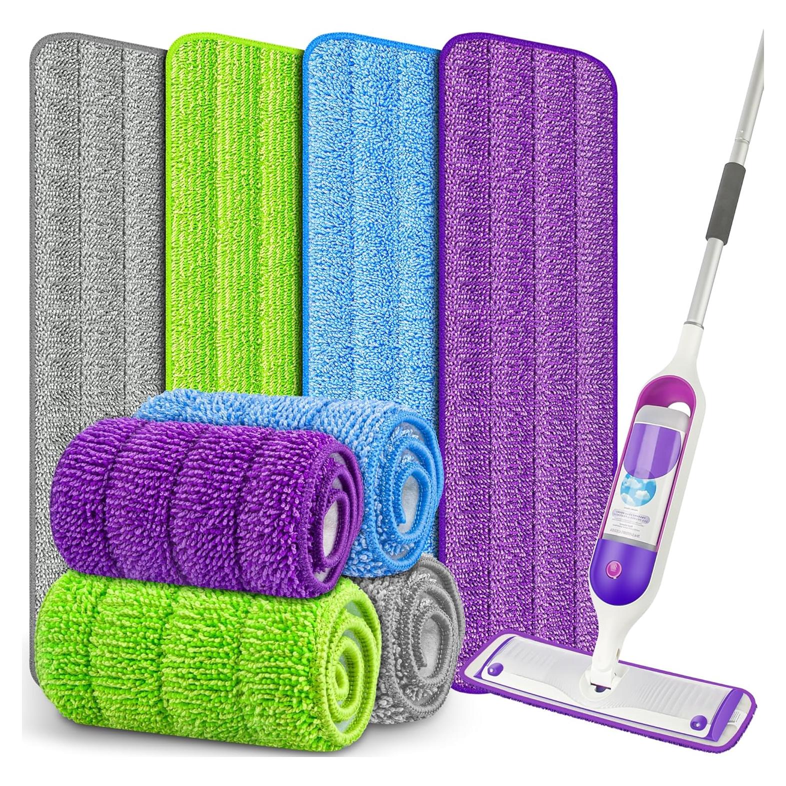 8 Almohadillas de Mopa Reutilizables FORSPEEDER 38.1 cm Microfibra