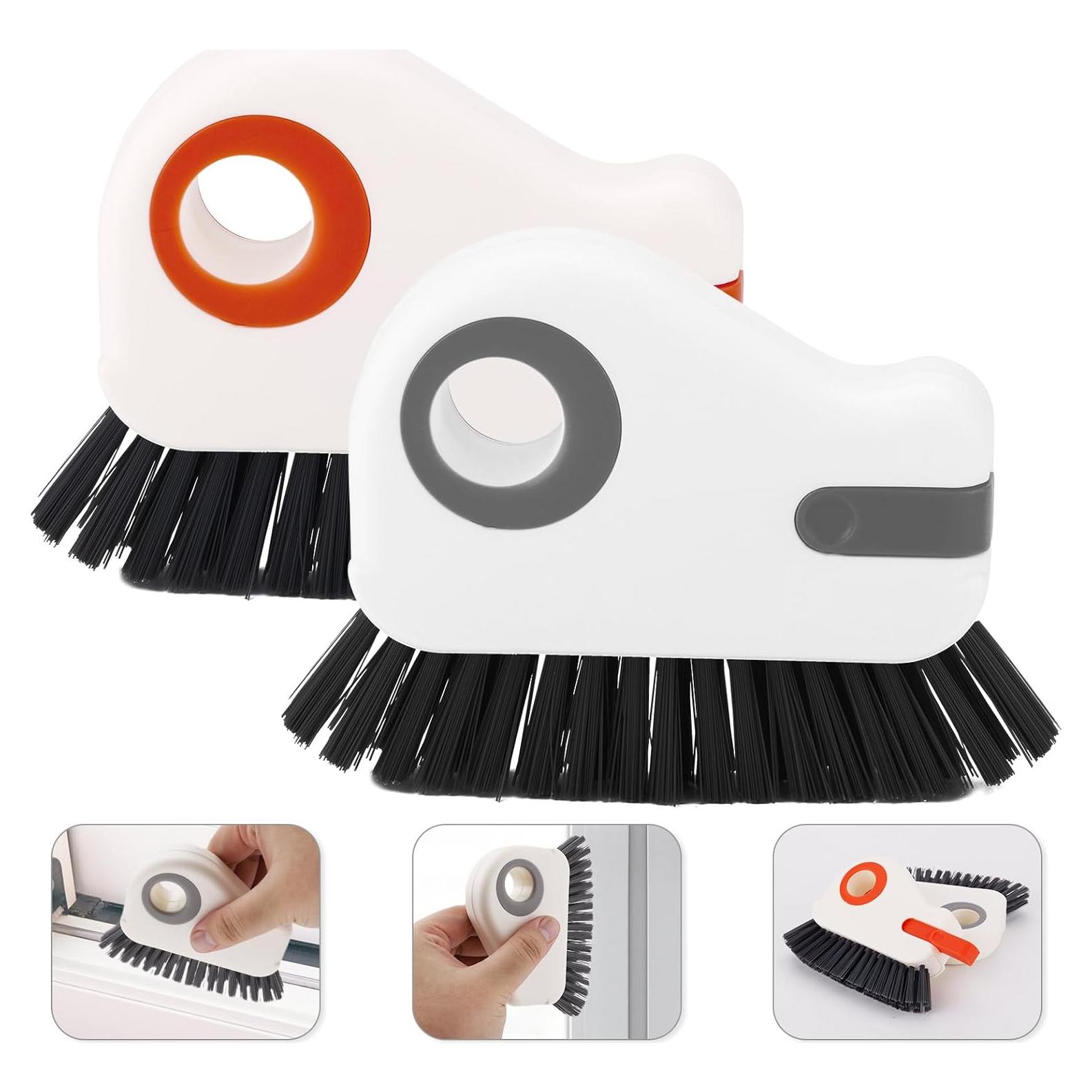 2 Cepillos de Limpieza de Ranuras PEUTIER con Raspador Oculto