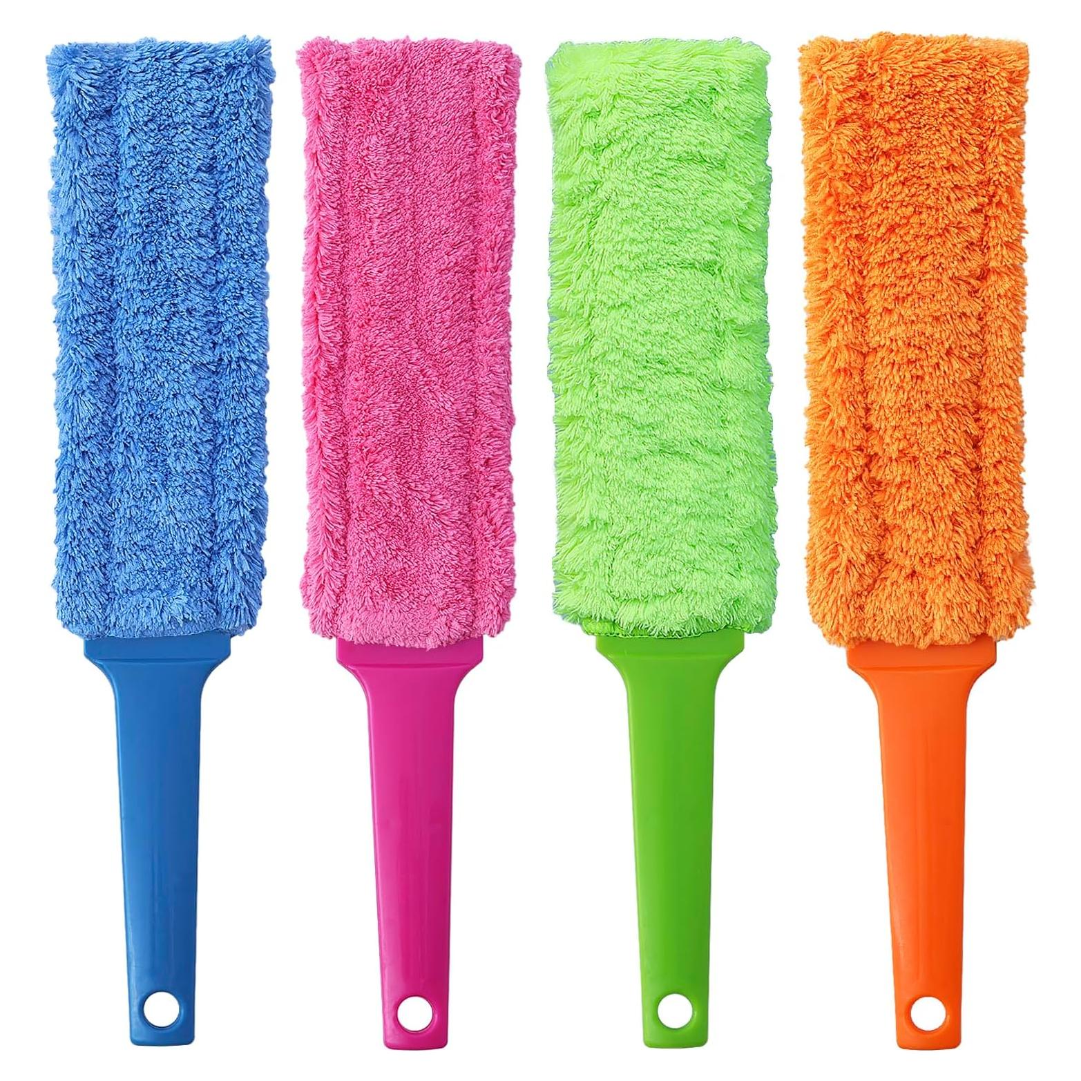 Paquete de 4 Plumeros Reutilizables HSHTTKL 35.5 cm Microfibra