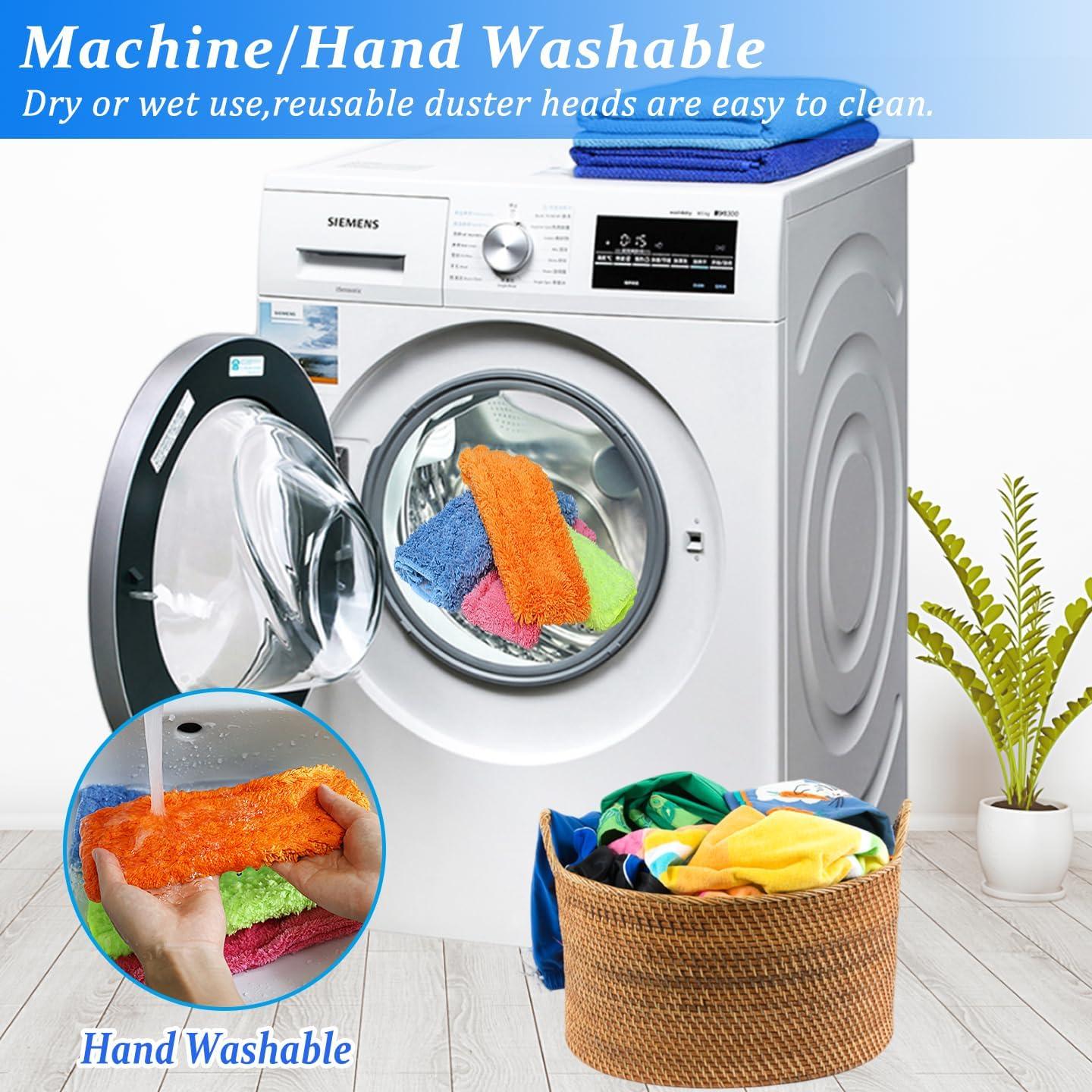 Paquete de 4 Plumeros Reutilizables HSHTTKL 35.5 cm Microfibra