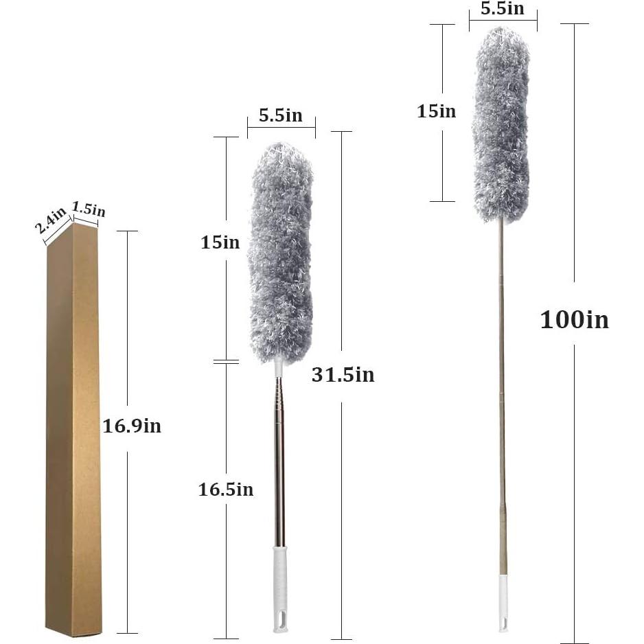 Plumero Extensible DELUX de Microfibra 254 cm para Limpieza