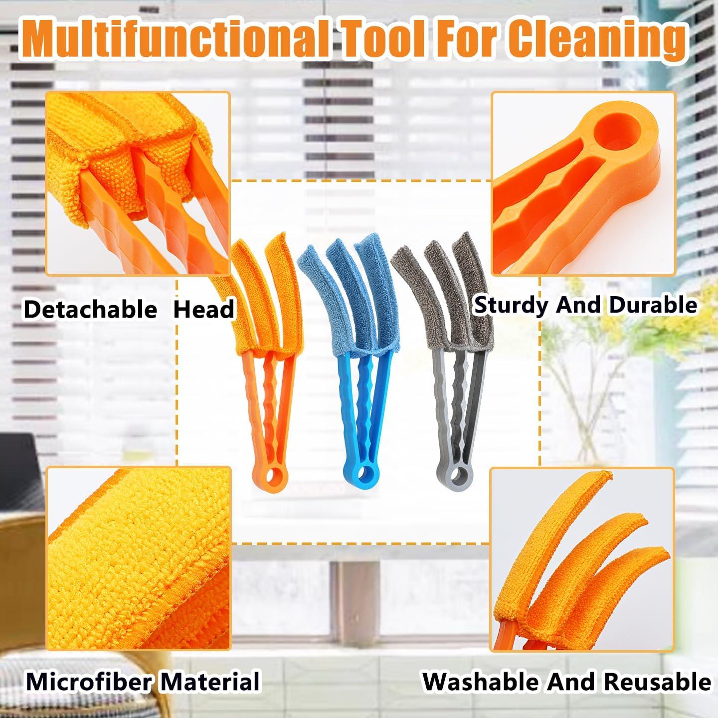 Paquete de 3 Plumeros de Microfibra HSHTTKL para Persianas