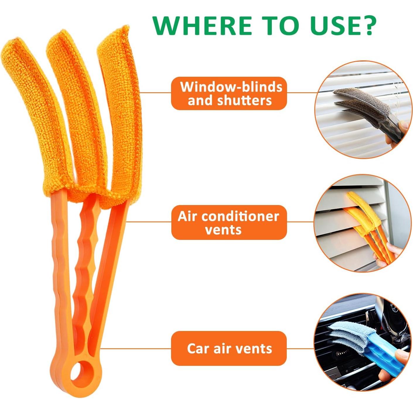 Paquete de 3 Plumeros de Microfibra HSHTTKL para Persianas